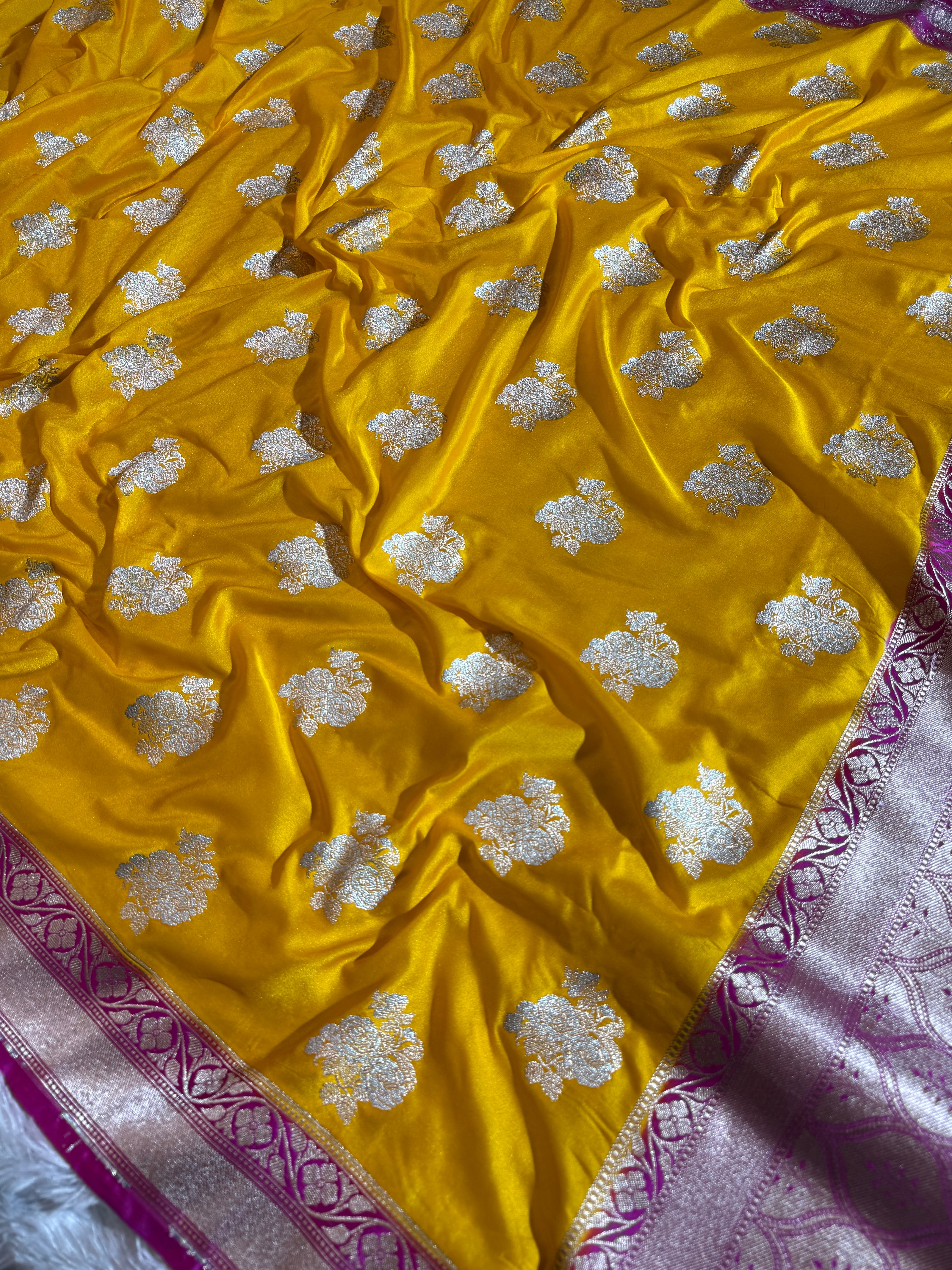 BANARASI MASHRU KATAN SILK SAREE HN103