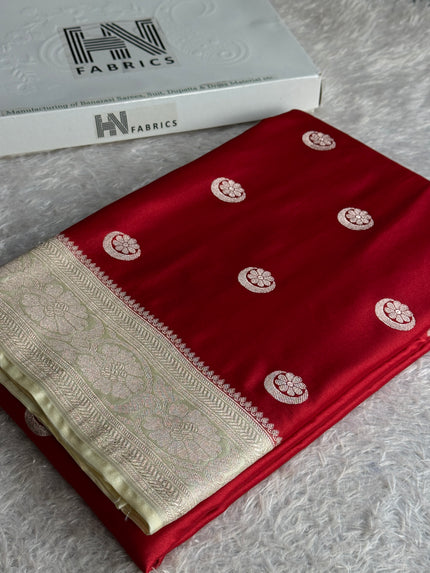 BANARASI MASHRU KATAN SILK SAREE MK039