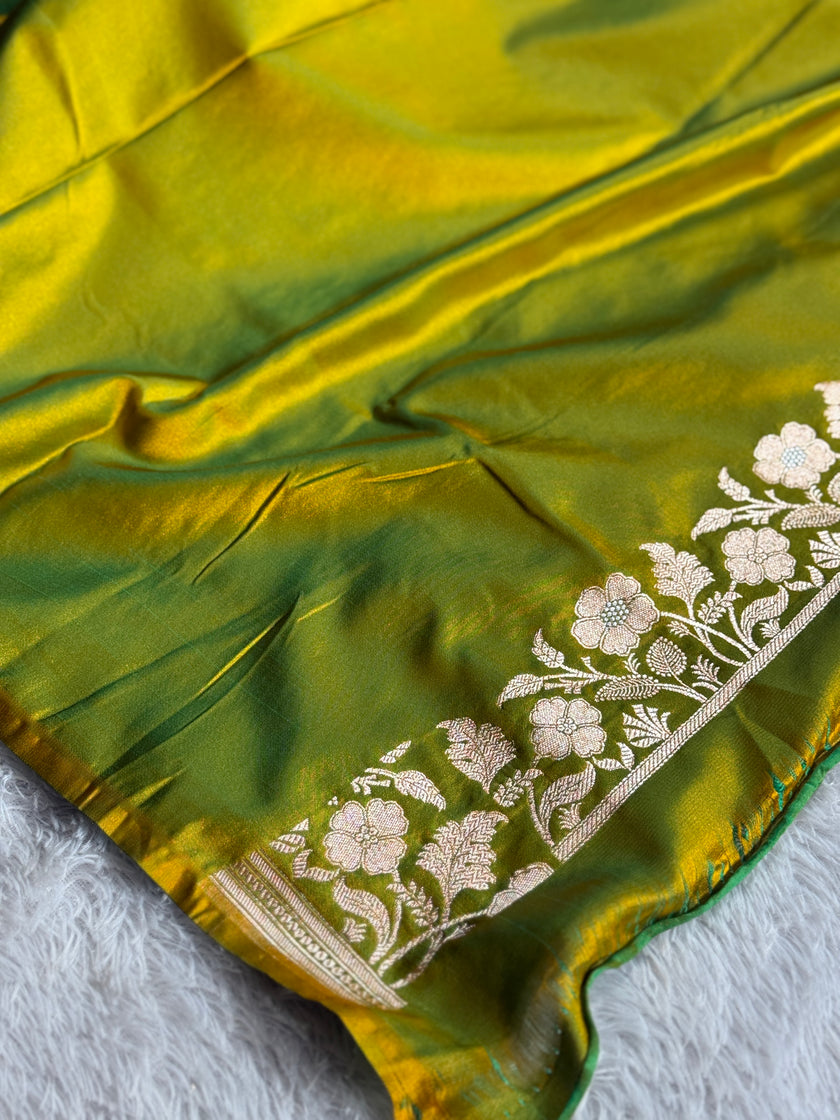 BANARASI MASHRU KATAN SILK SAREE HN572