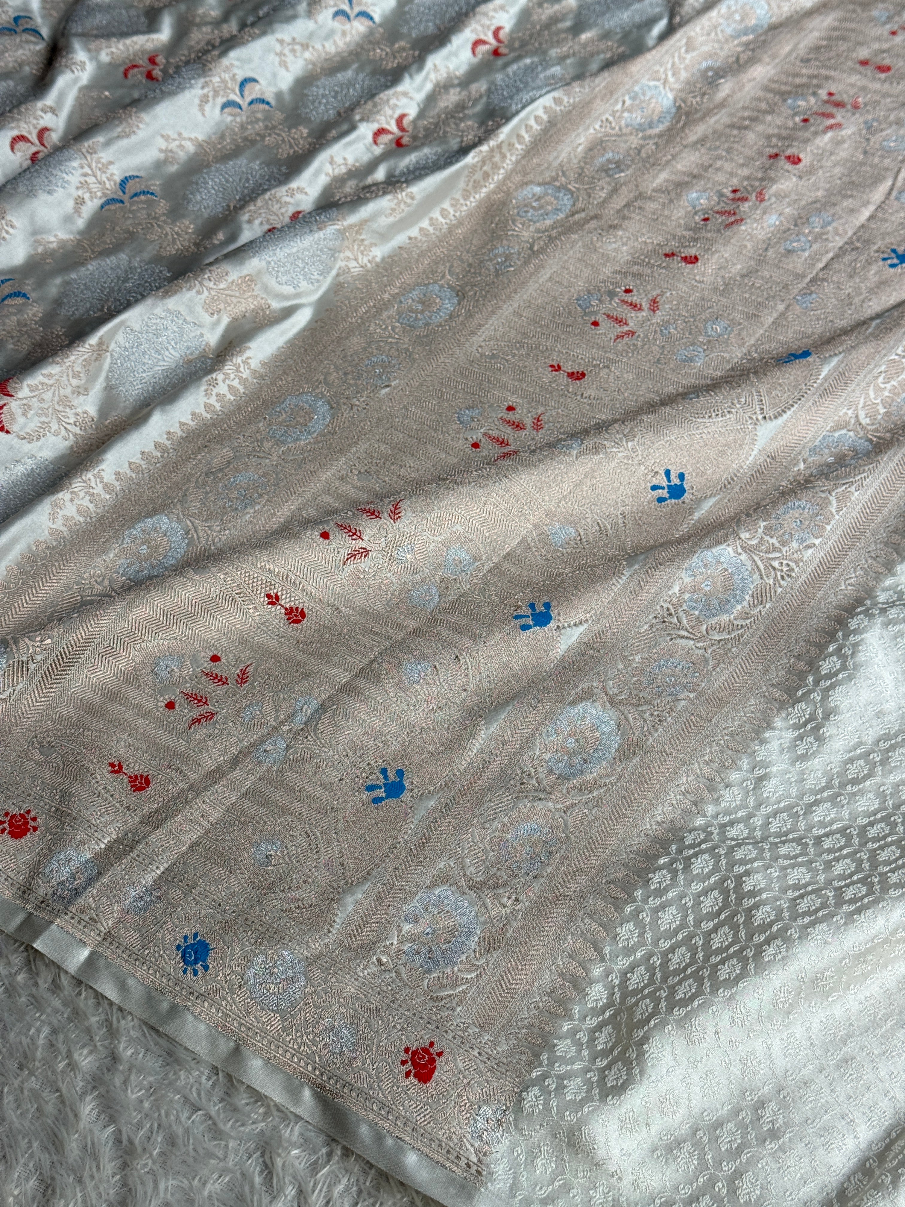 BANARASI MASHRU KATAN SILK SAREE MK070