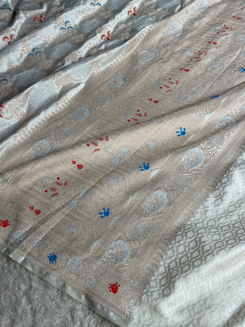 BANARASI MASHRU KATAN SILK SAREE MK070