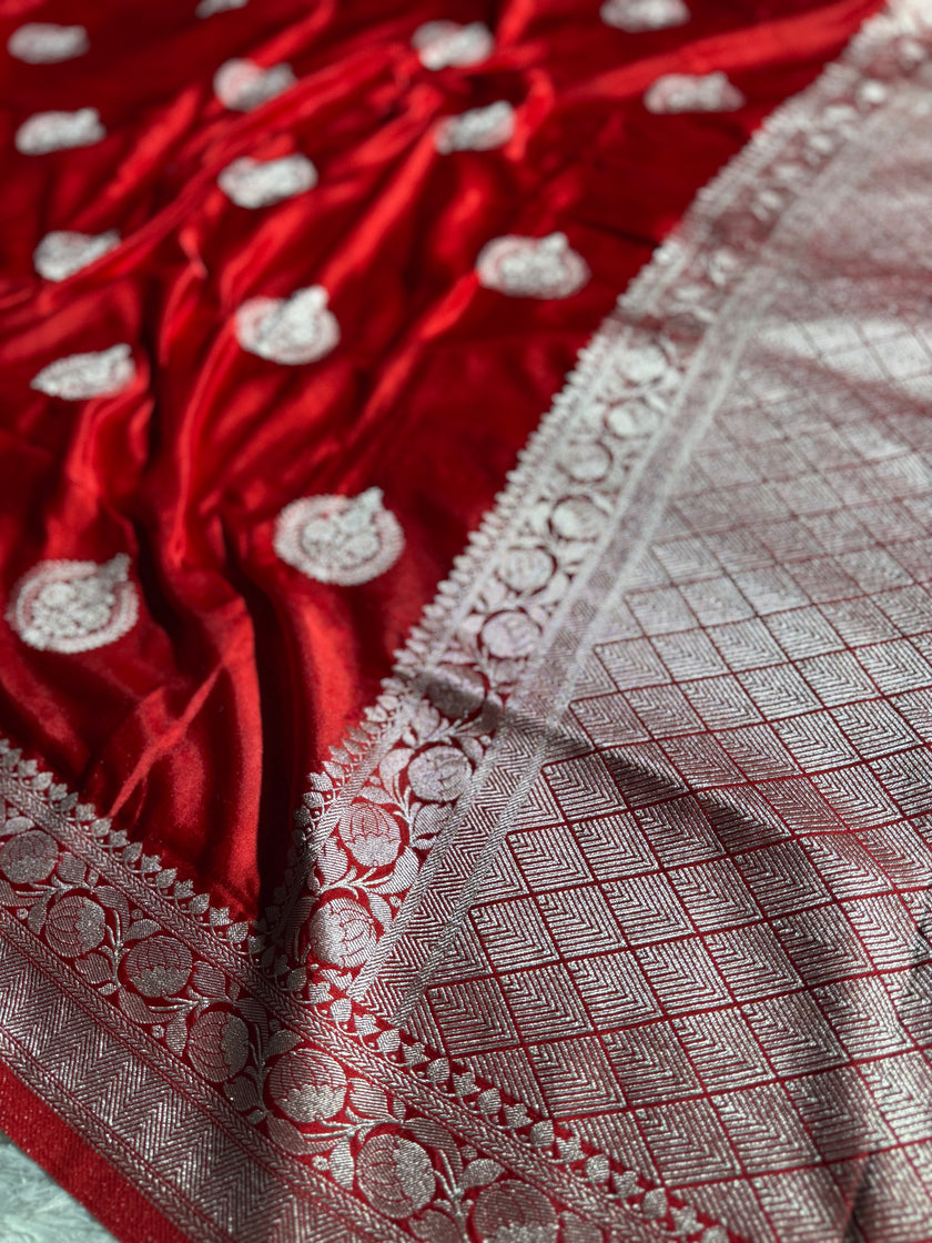 BANARASI MASHRU KATAN SILK SAREE HN166