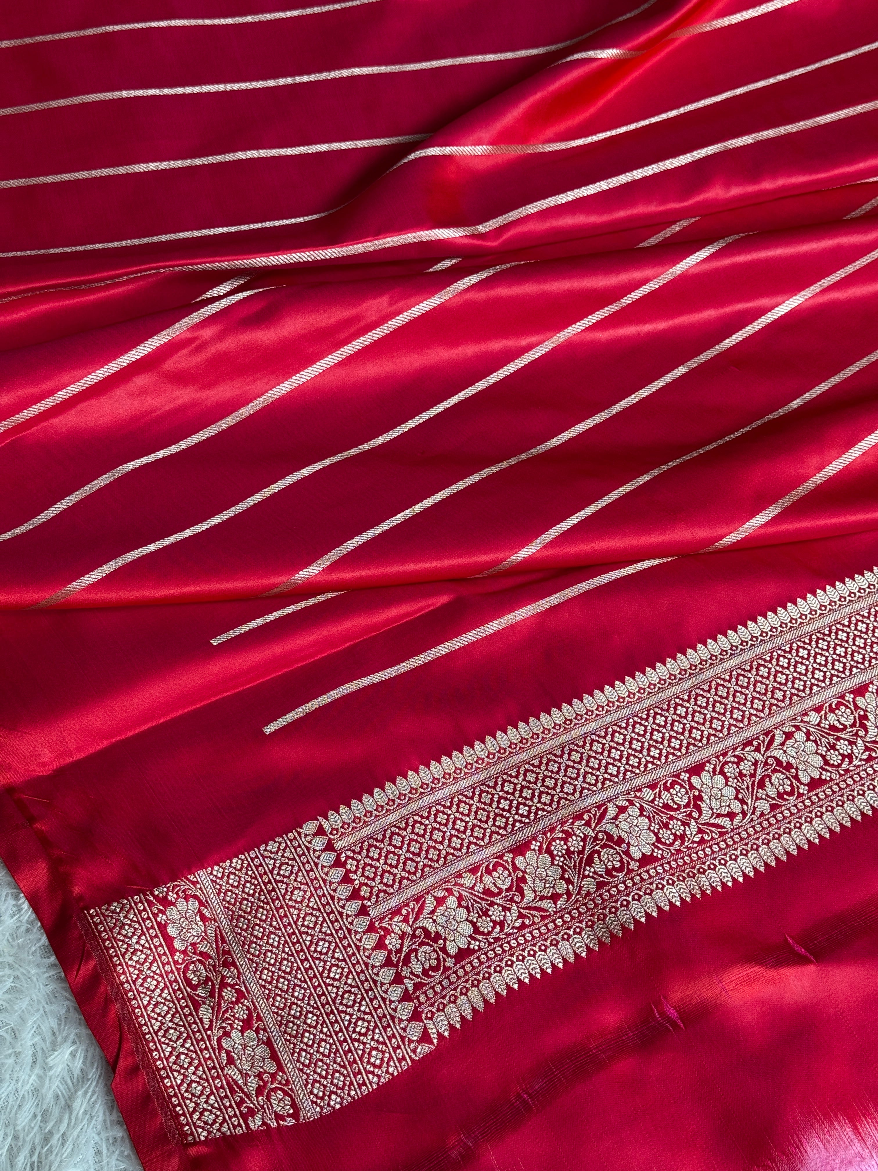 BANARASI MASHRU KATAN SILK SAREE MK036