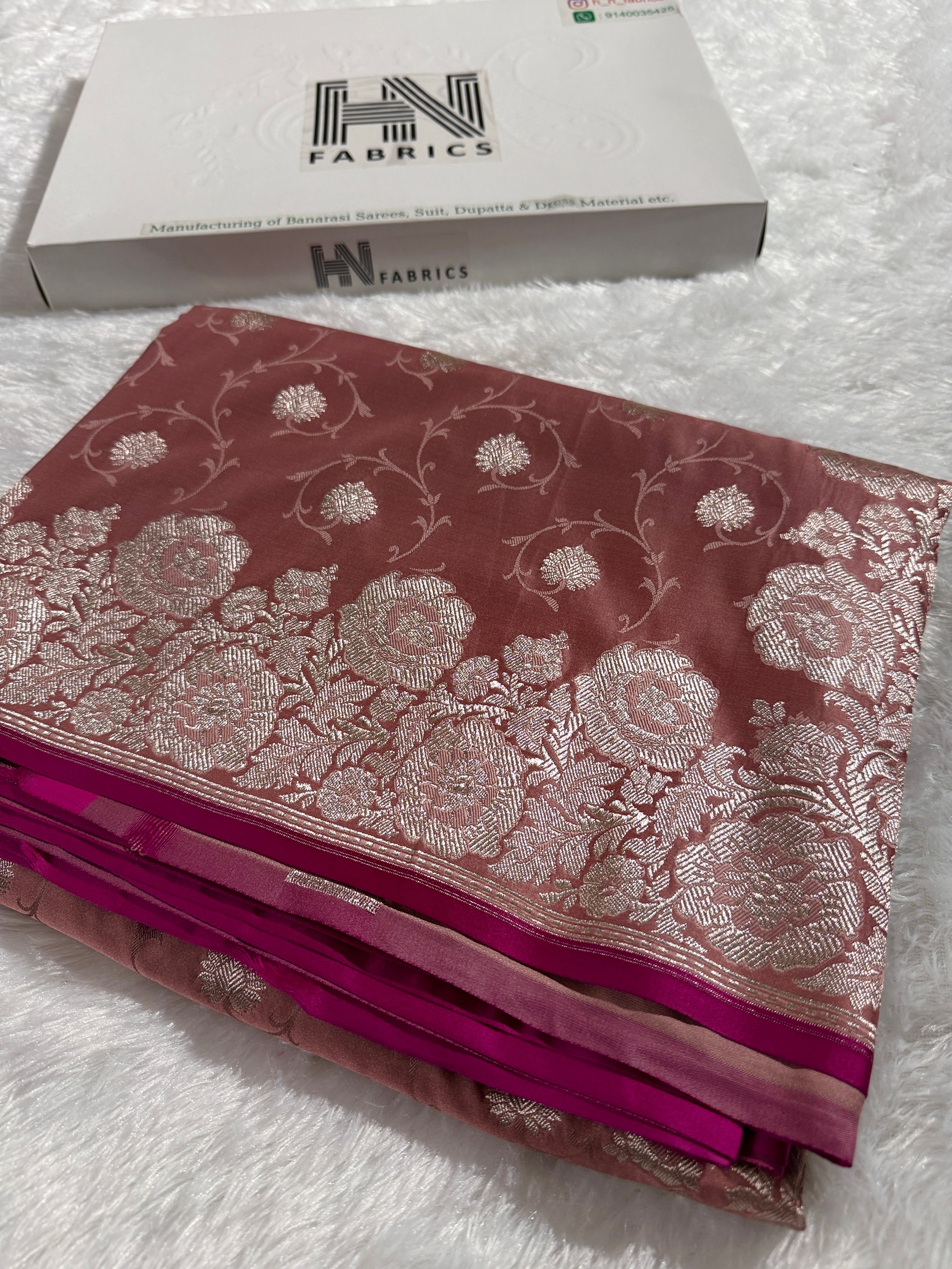 BANARASI MASHRU KATAN SILK SAREE HN533