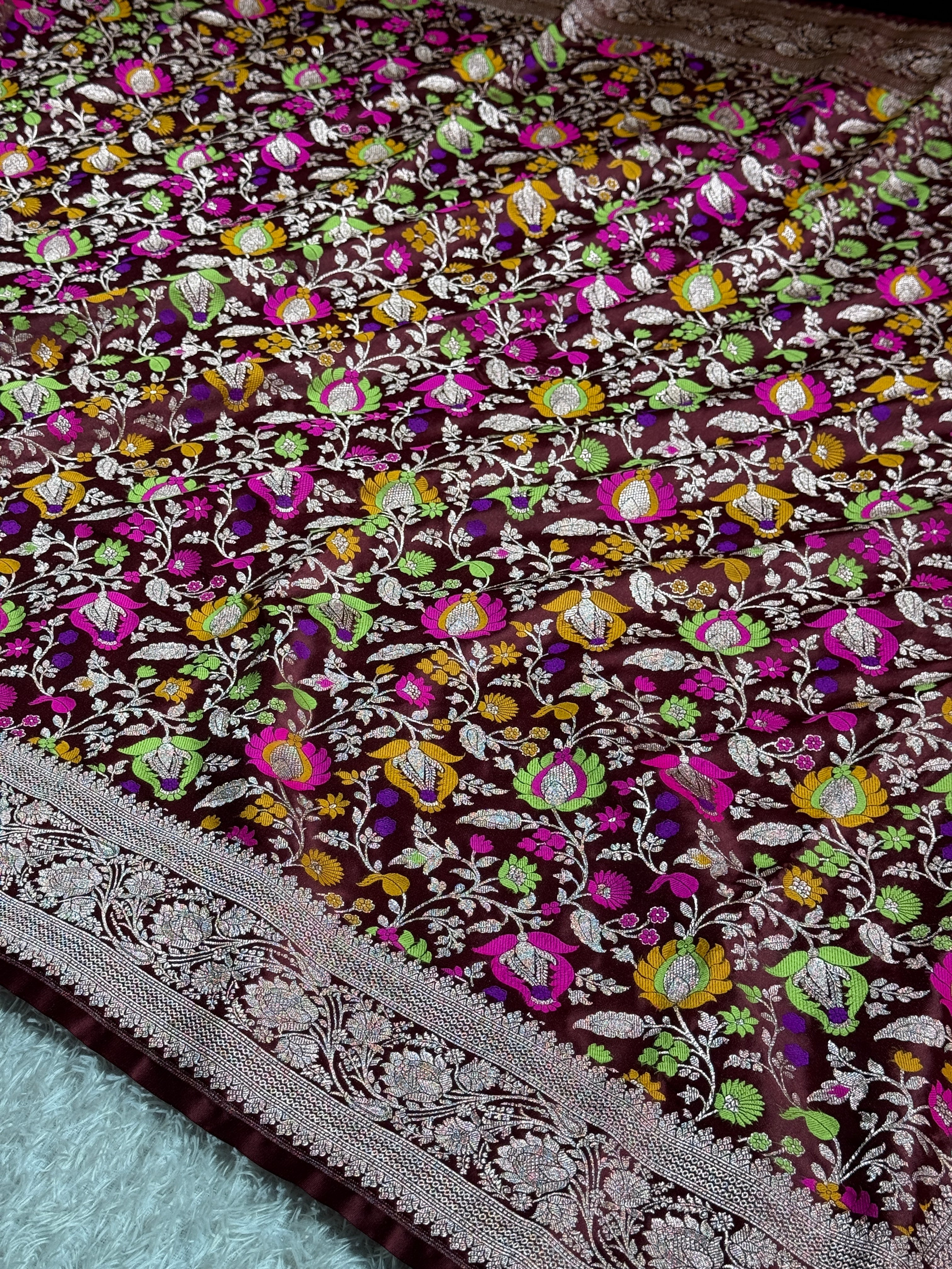 BANARASI MASHRU KATAN SILK SAREE HN140