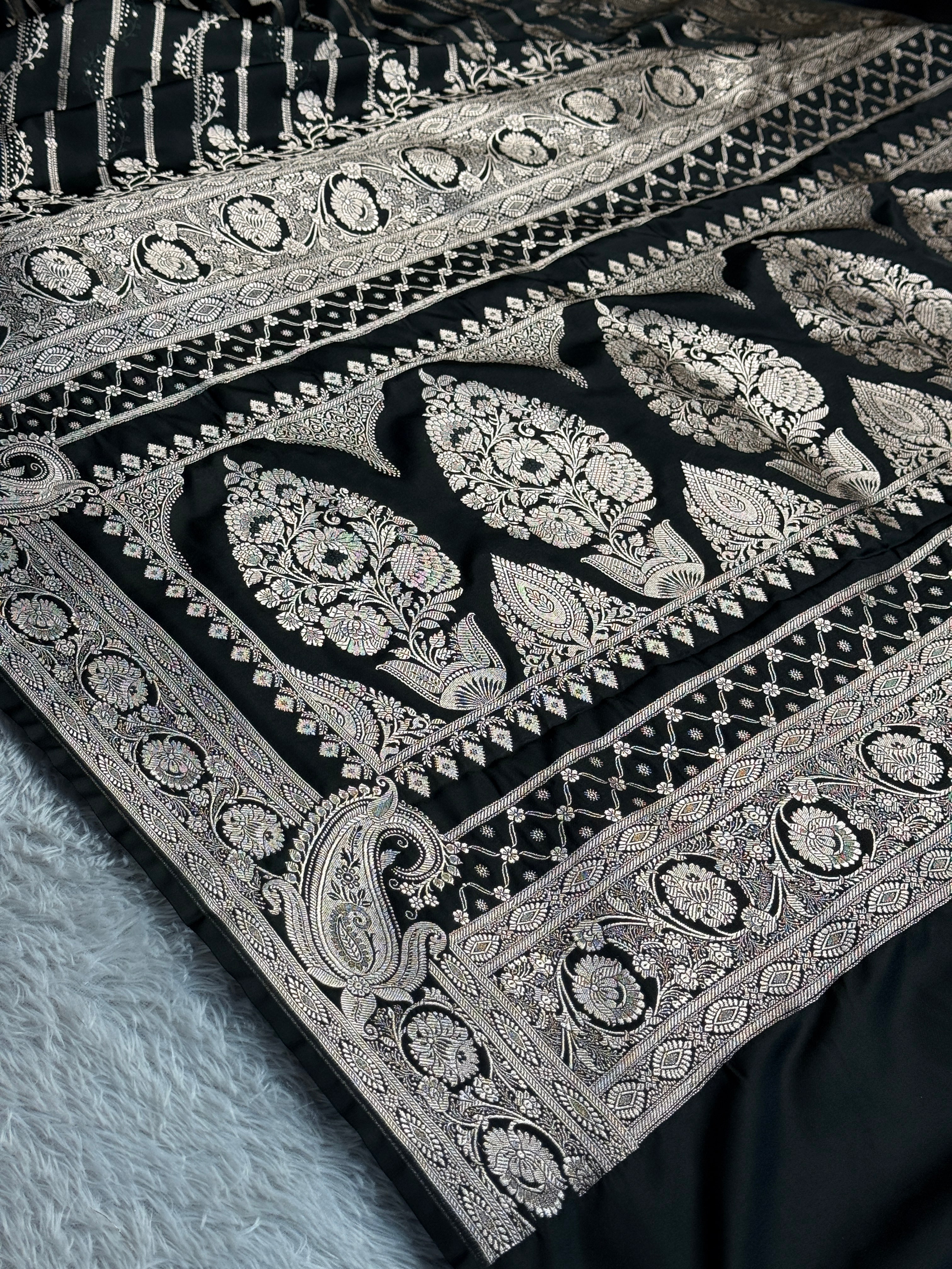 BANARASI MASHRU KATAN SILK SAREE HN651