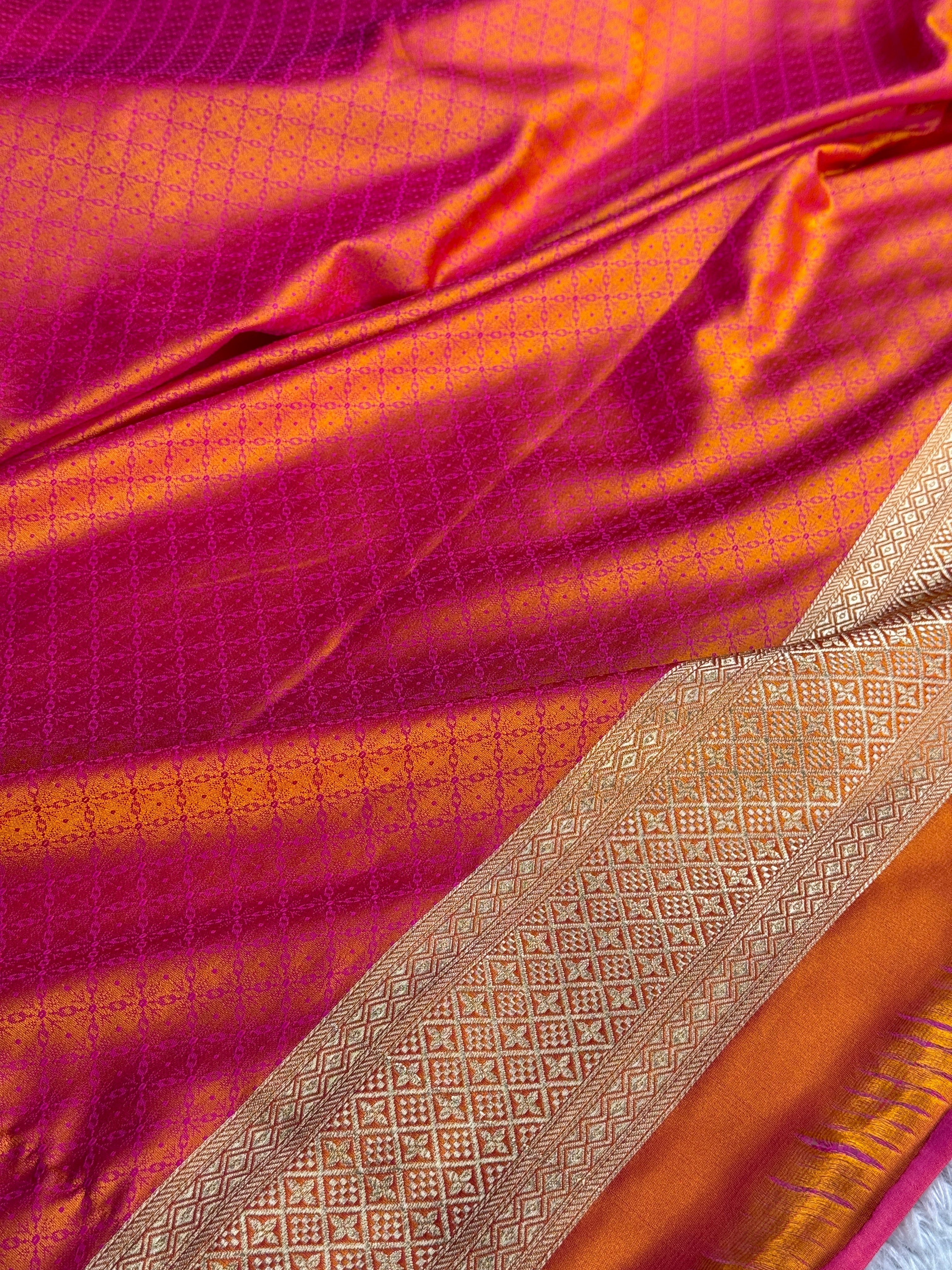 BANARASI MASHRU KATAN SILK SAREE MK044