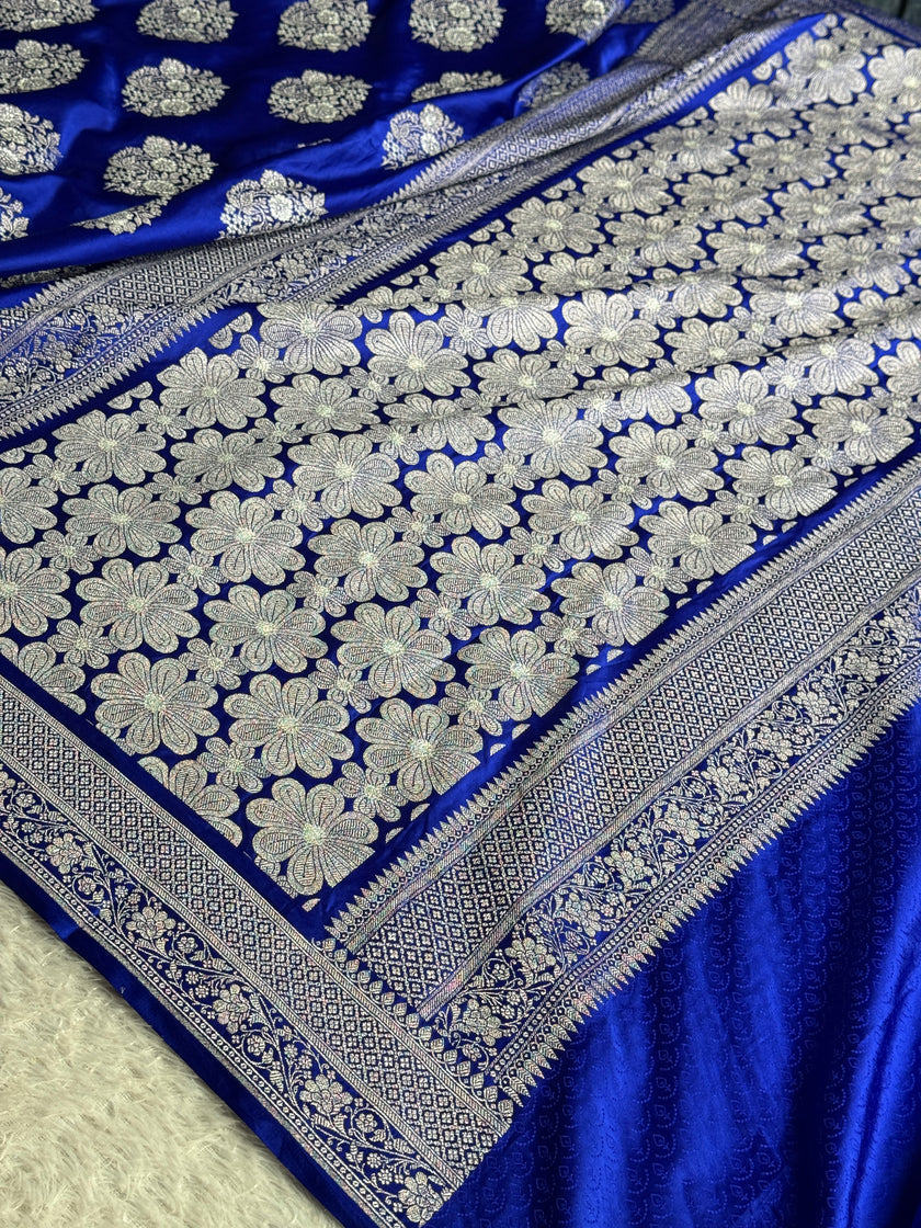 BANARASI MASHRU KATAN SILK SAREE MK036