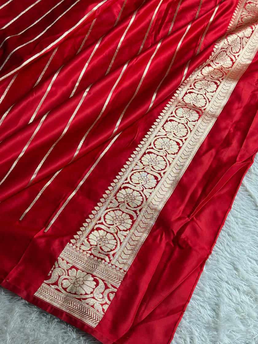 BANARASI MASHRU KATAN SILK SAREE MK039