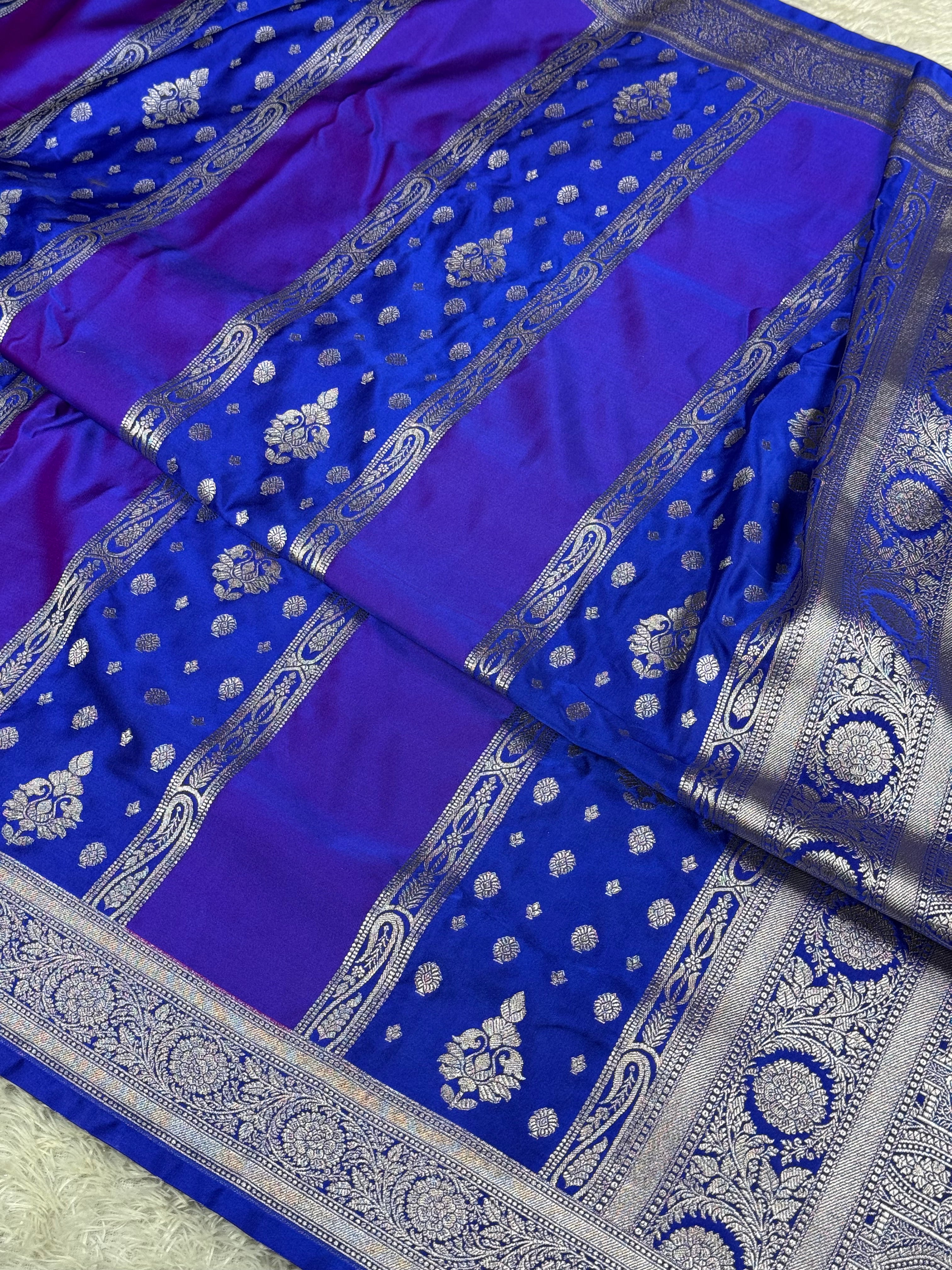 BANARASI MASHRU KATAN SILKS  SAREE MK012