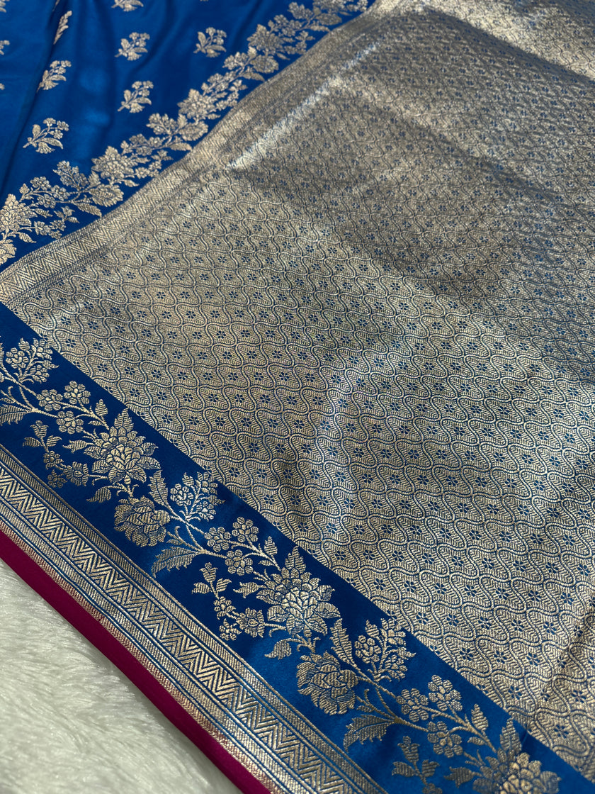 BANARASI MASHRU KATAN SILK SAREE HN532