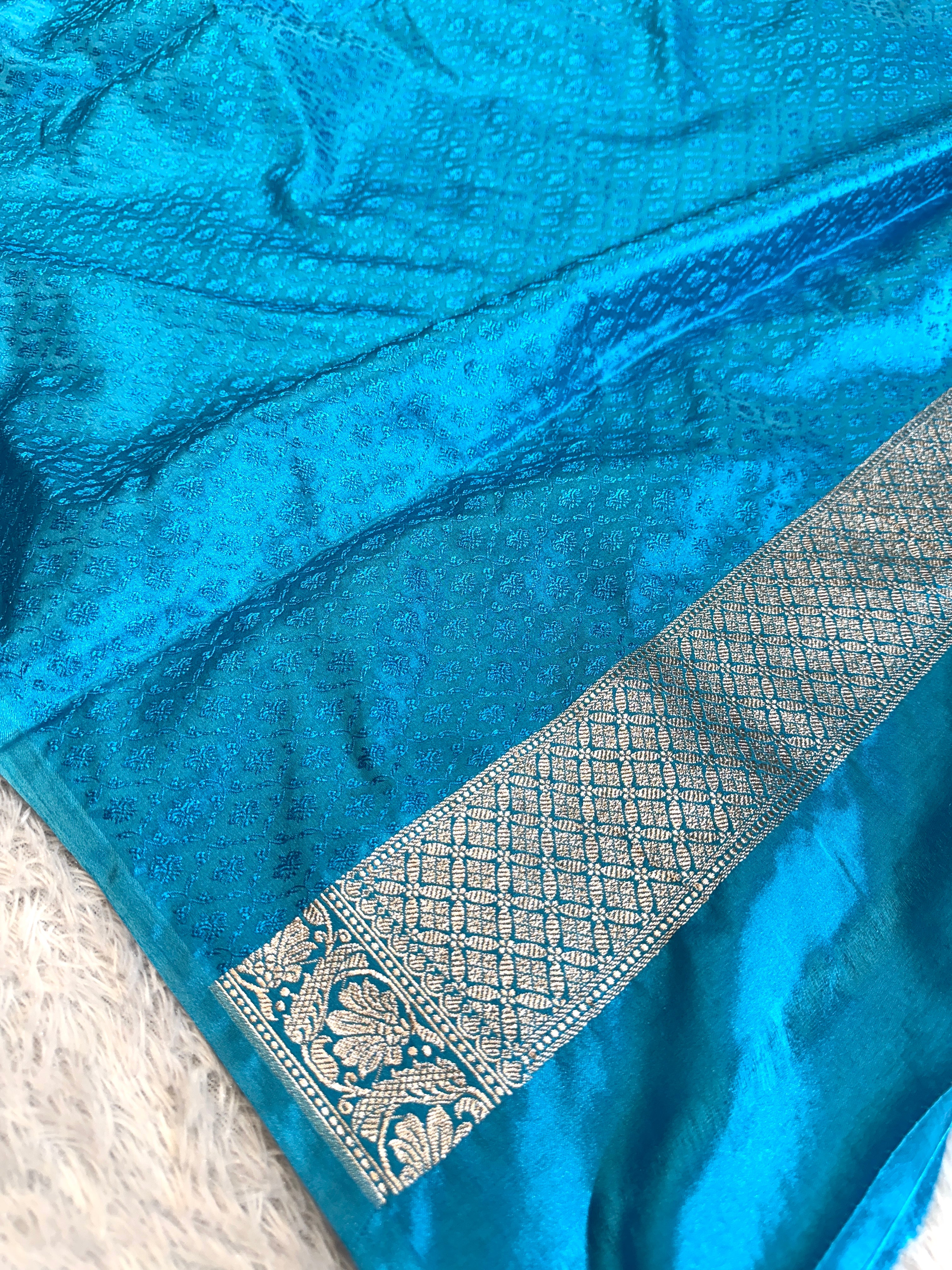 BANARASI MASHRU KATAN SILK SAREE HN555