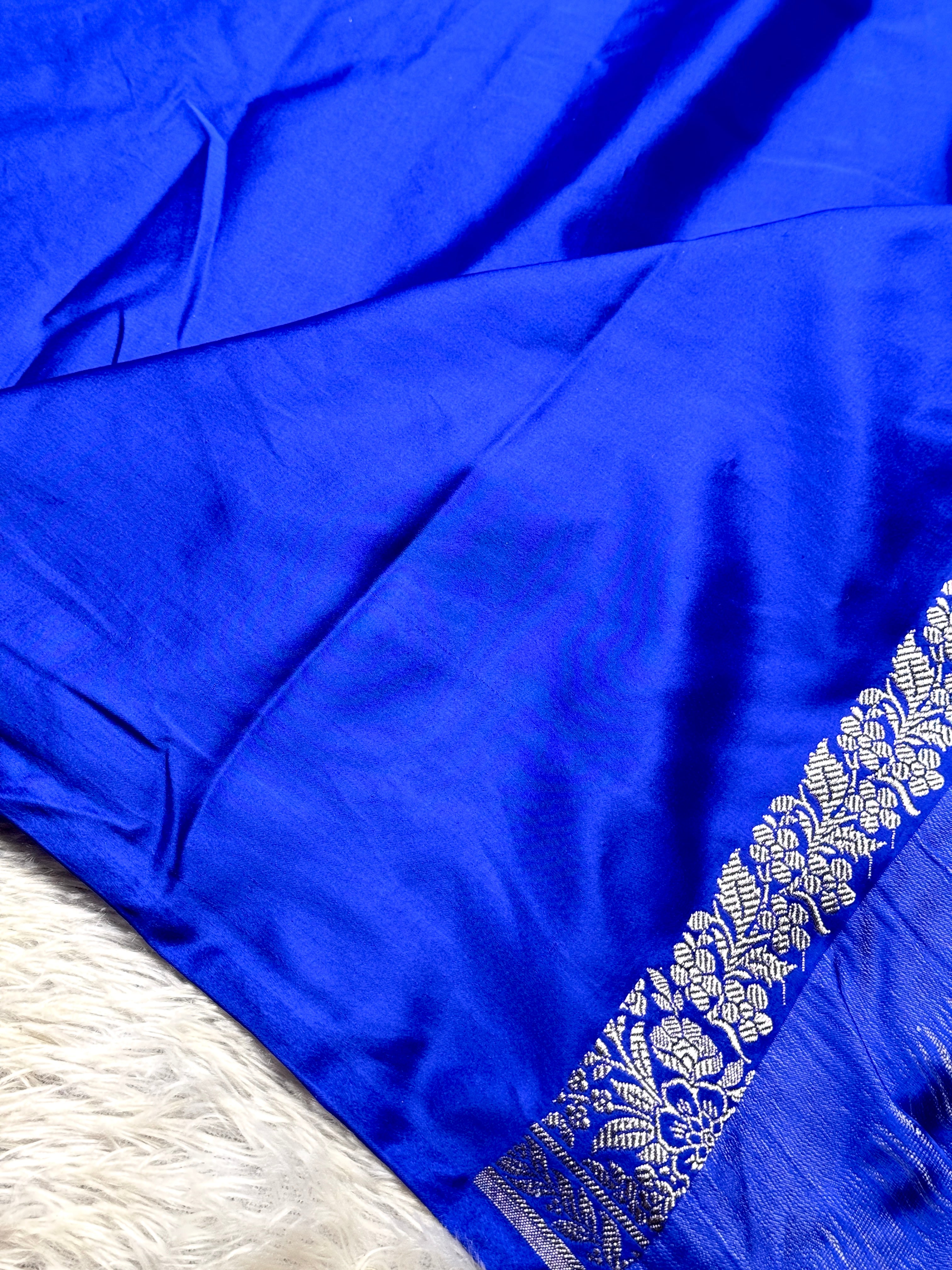 BANARASI MASHRU KATAN SILK SAREE MENAKARI WORK HN700