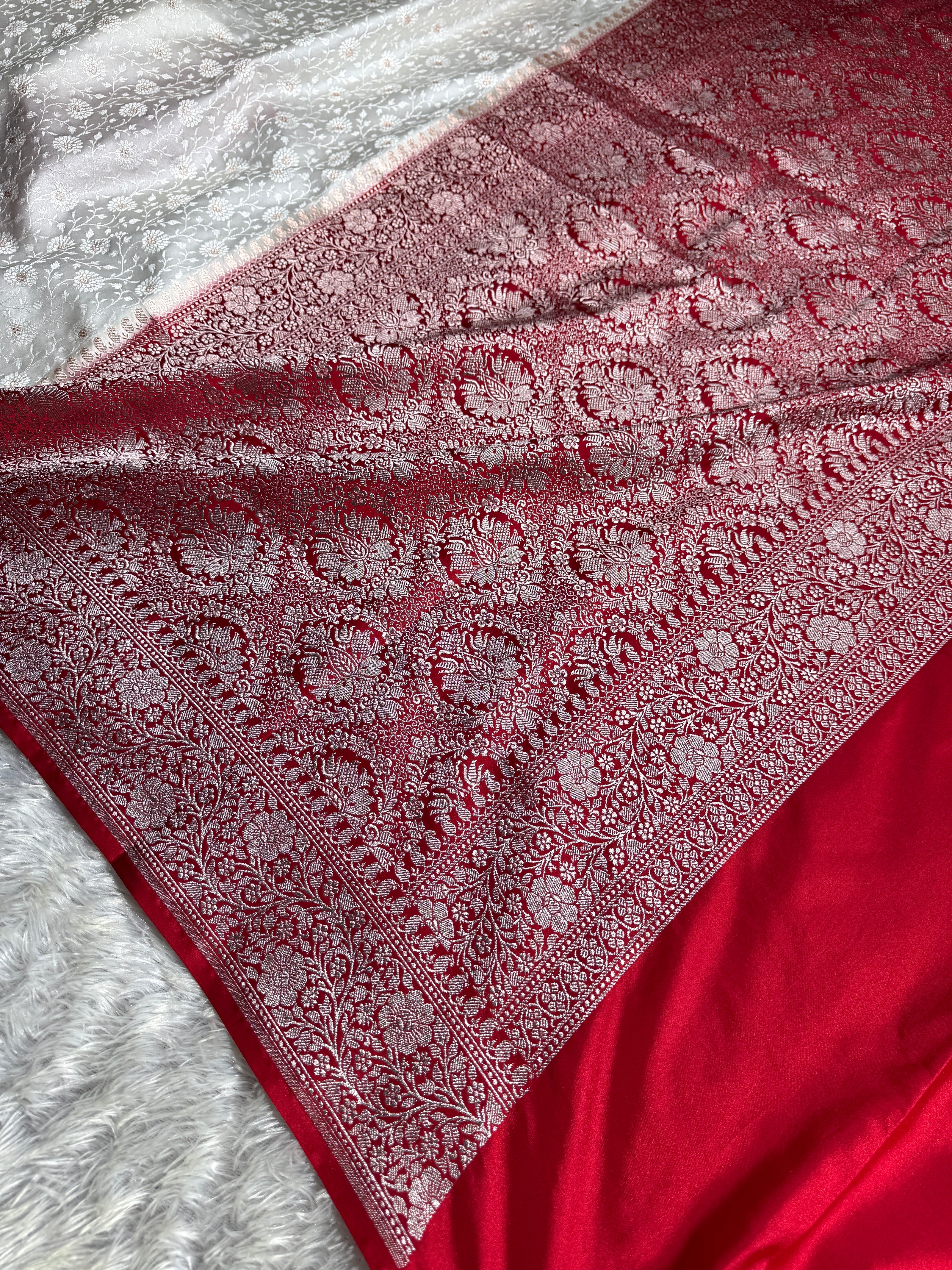 BANARASI MASHRU KATAN SILK SAREE HN820