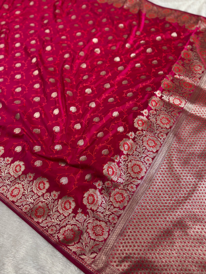 BANARASI MASHRU KATAN SILK SAREE HN533