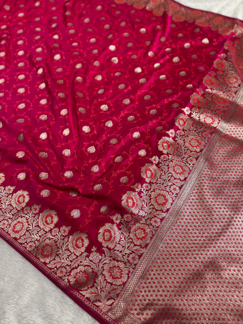 BANARASI MASHRU KATAN SILK SAREE HN533