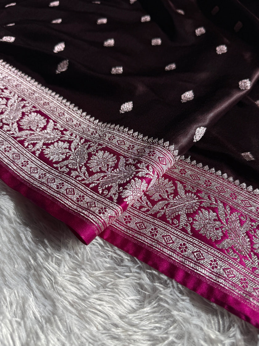 BANARASI MASHRU KATAN SILK SAREE HN508