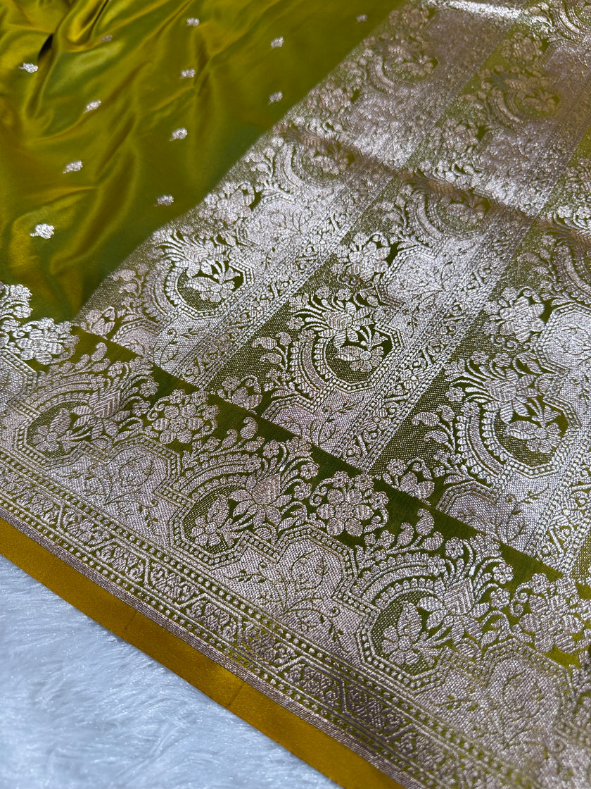 BANARASI MASHRU KATAN SILK SAREE HN537
