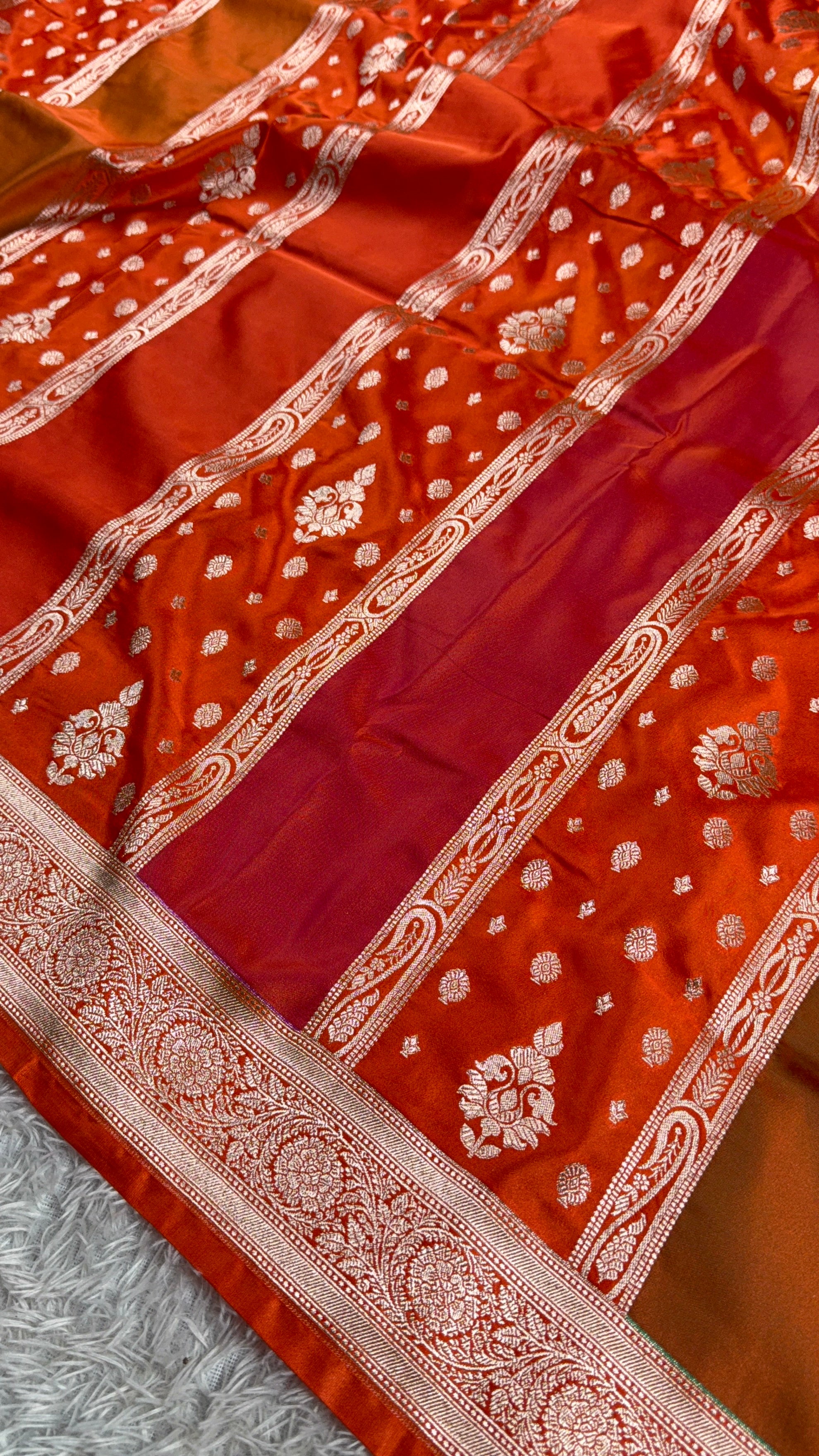 BANARASI MASHRU KATAN SILK SAREE MK012