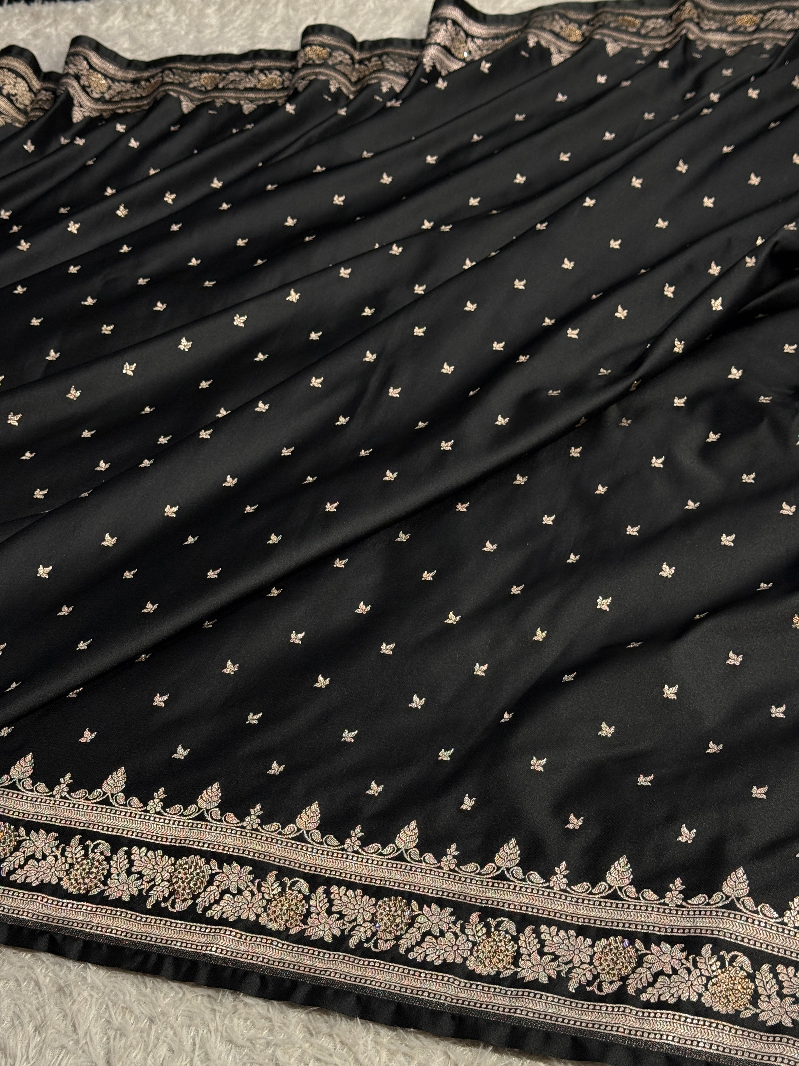 BANARASI MASHRU KATAN SILK SAREE MK066