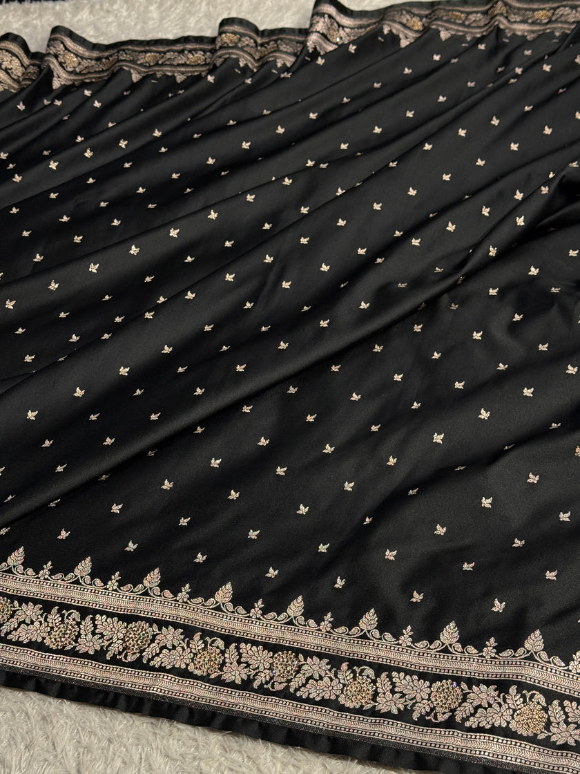 BANARASI MASHRU KATAN SILK SAREE MK066