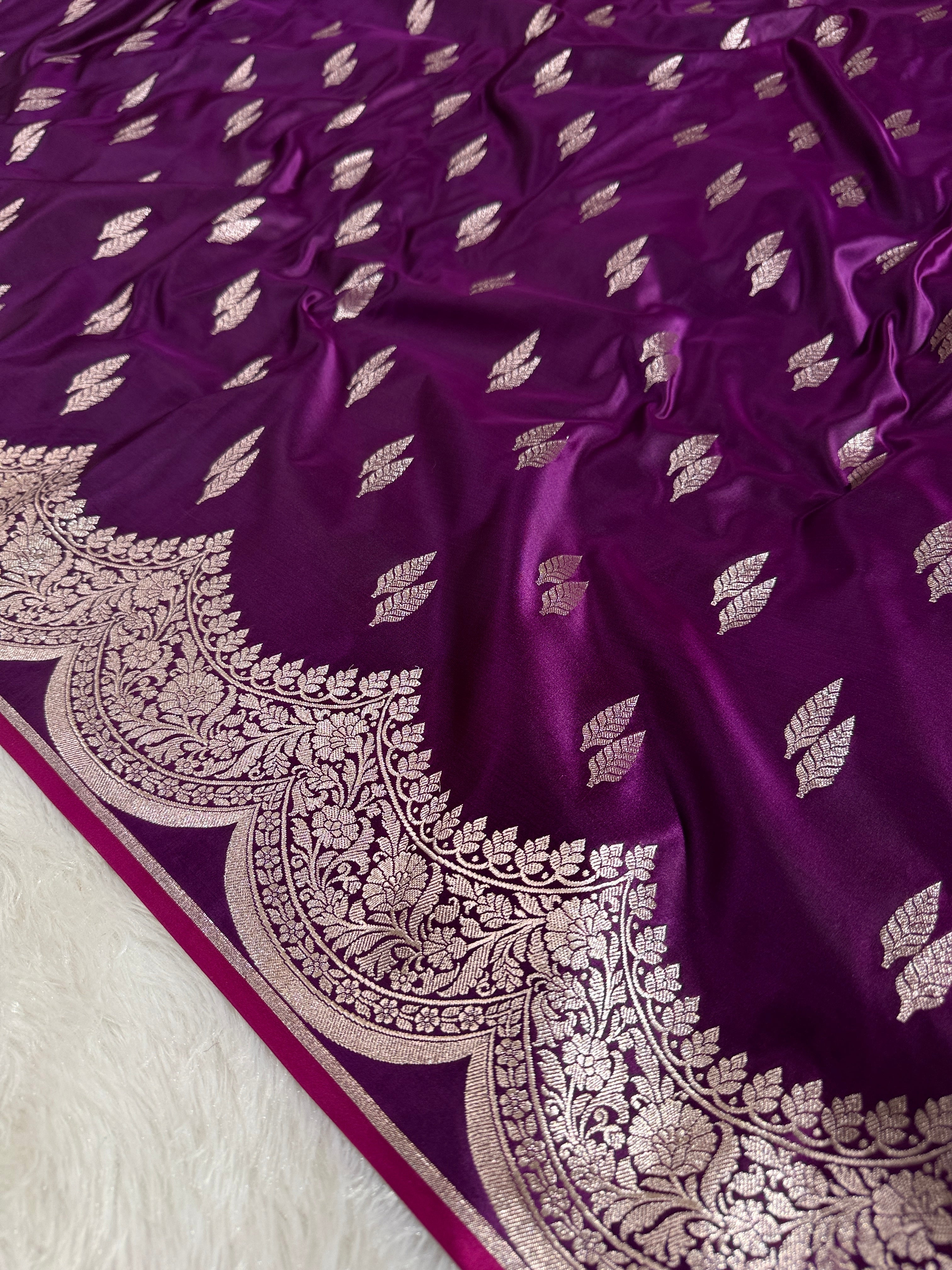 BANARASI MASHRU KATAN SILK SAREE HN530