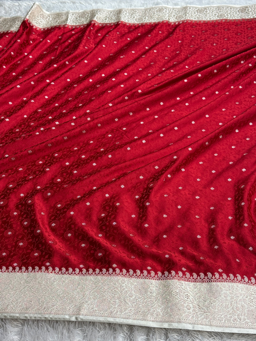 BANARASI MASHRU KATAN SILK SAREE HN820