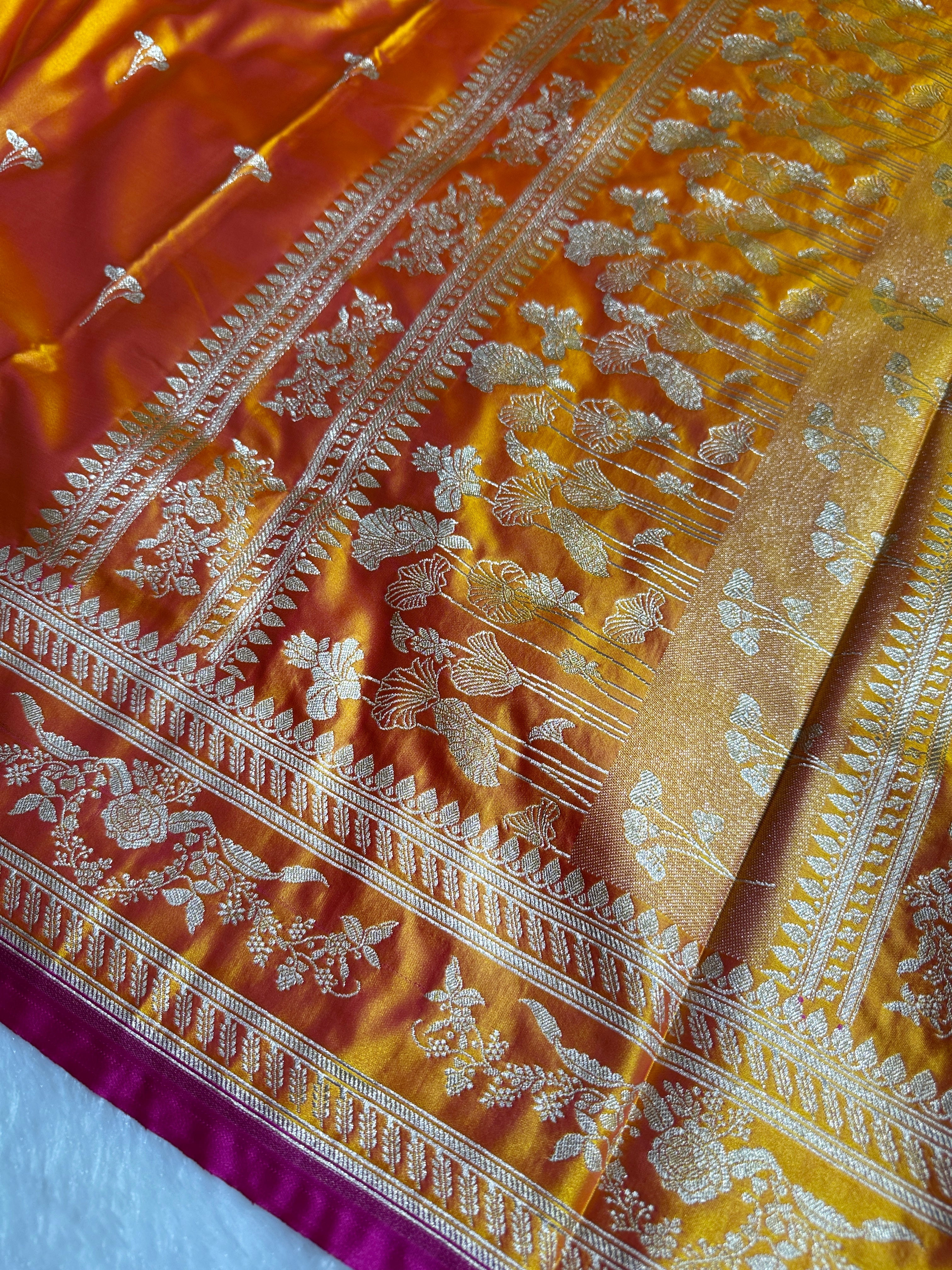 BANARASI MASHRU KATAN SILK SAREE HM529