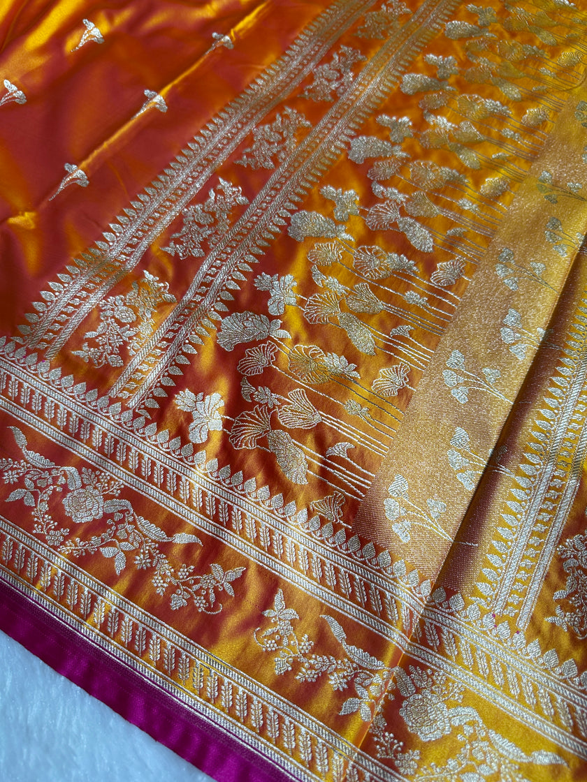 BANARASI MASHRU KATAN SILK SAREE HM529