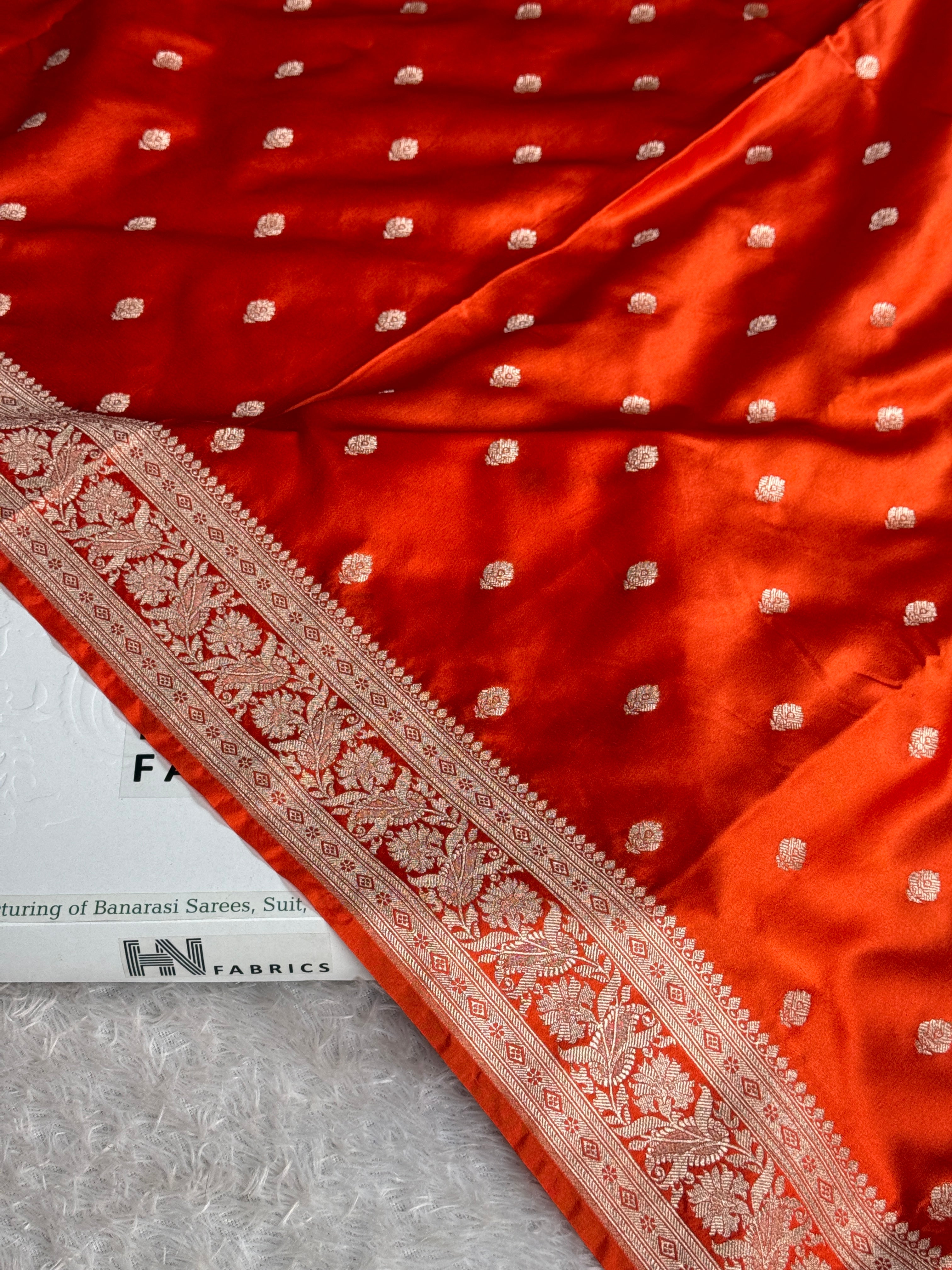 BANARASI MASHRU KATAN SILK SAREE MK030
