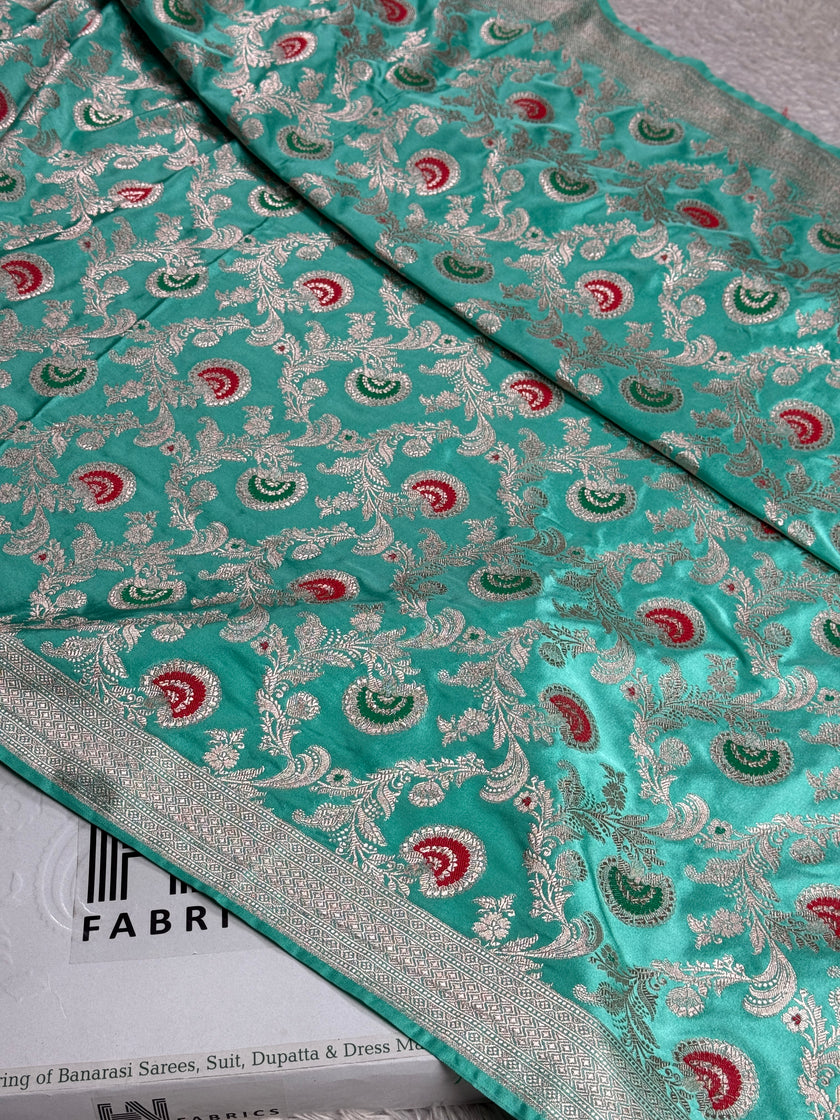 BANARASI MASHRU KATAN SILK SAREE MK016