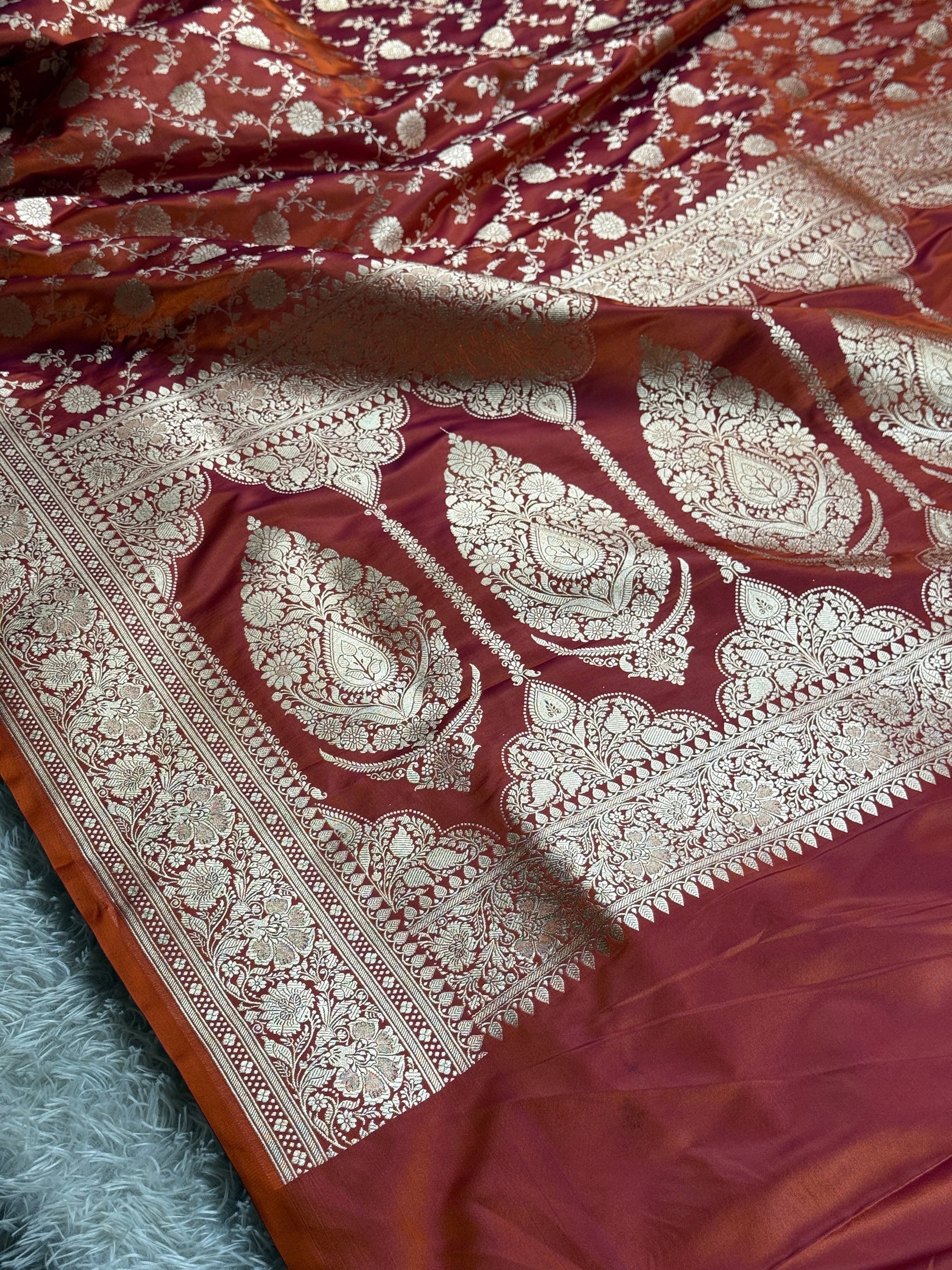 BANARASI MASHRU KATAN SILK SAREE HN950