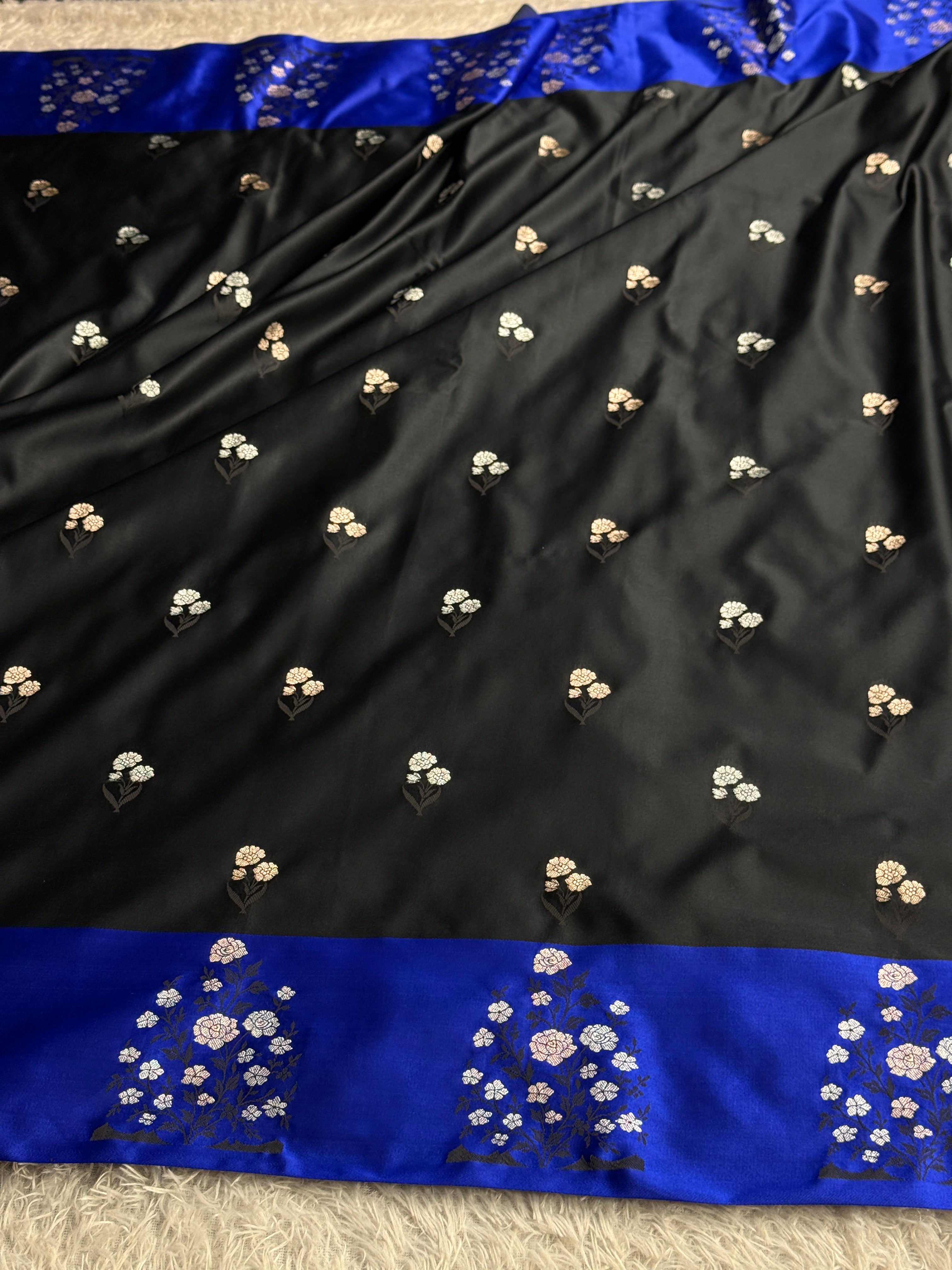 BANARASI MASHRU KATAN SILK SAREE MK057