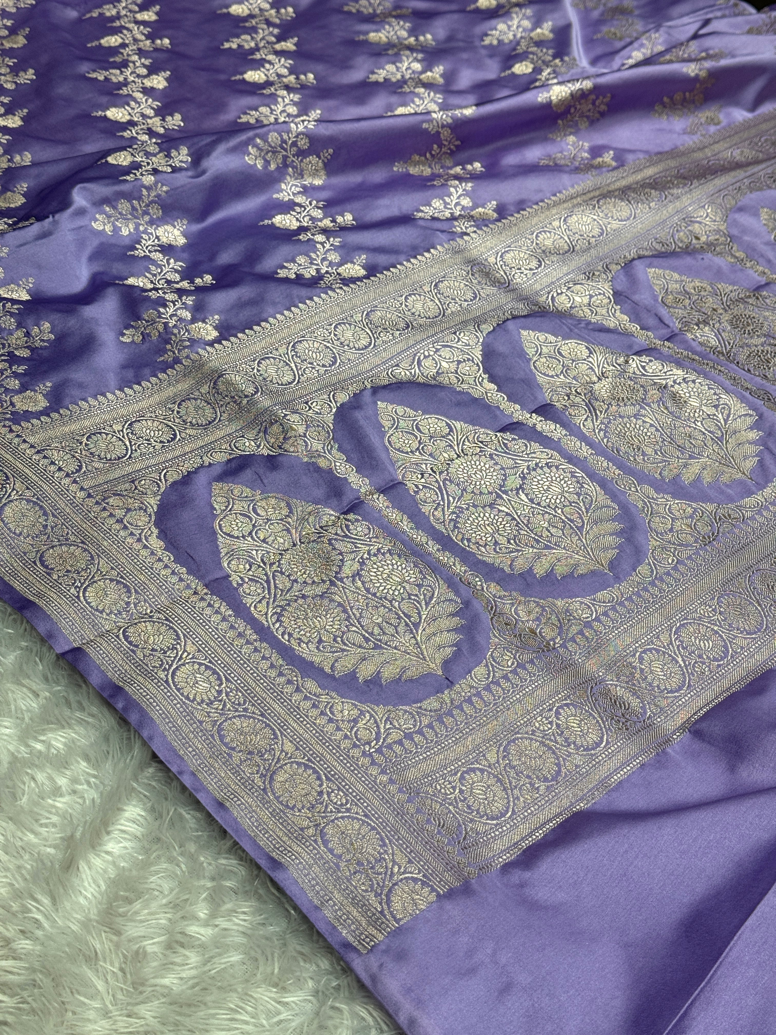BANARASI MASHRU KATAN SILK SAREE HN580
