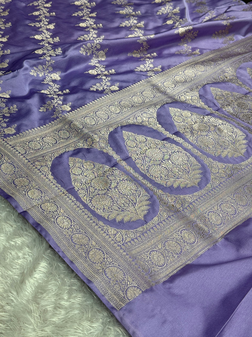 BANARASI MASHRU KATAN SILK SAREE HN580