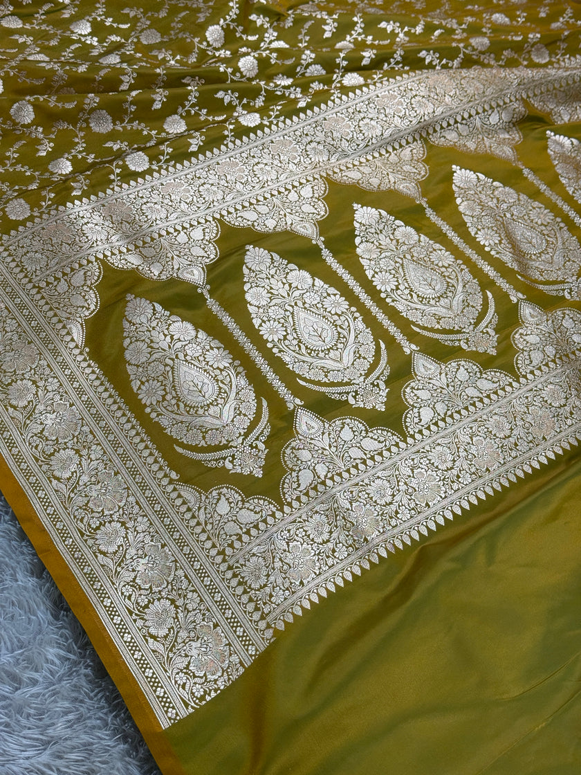 BANARASI MASHRU KATAN SILK SAREE HN950