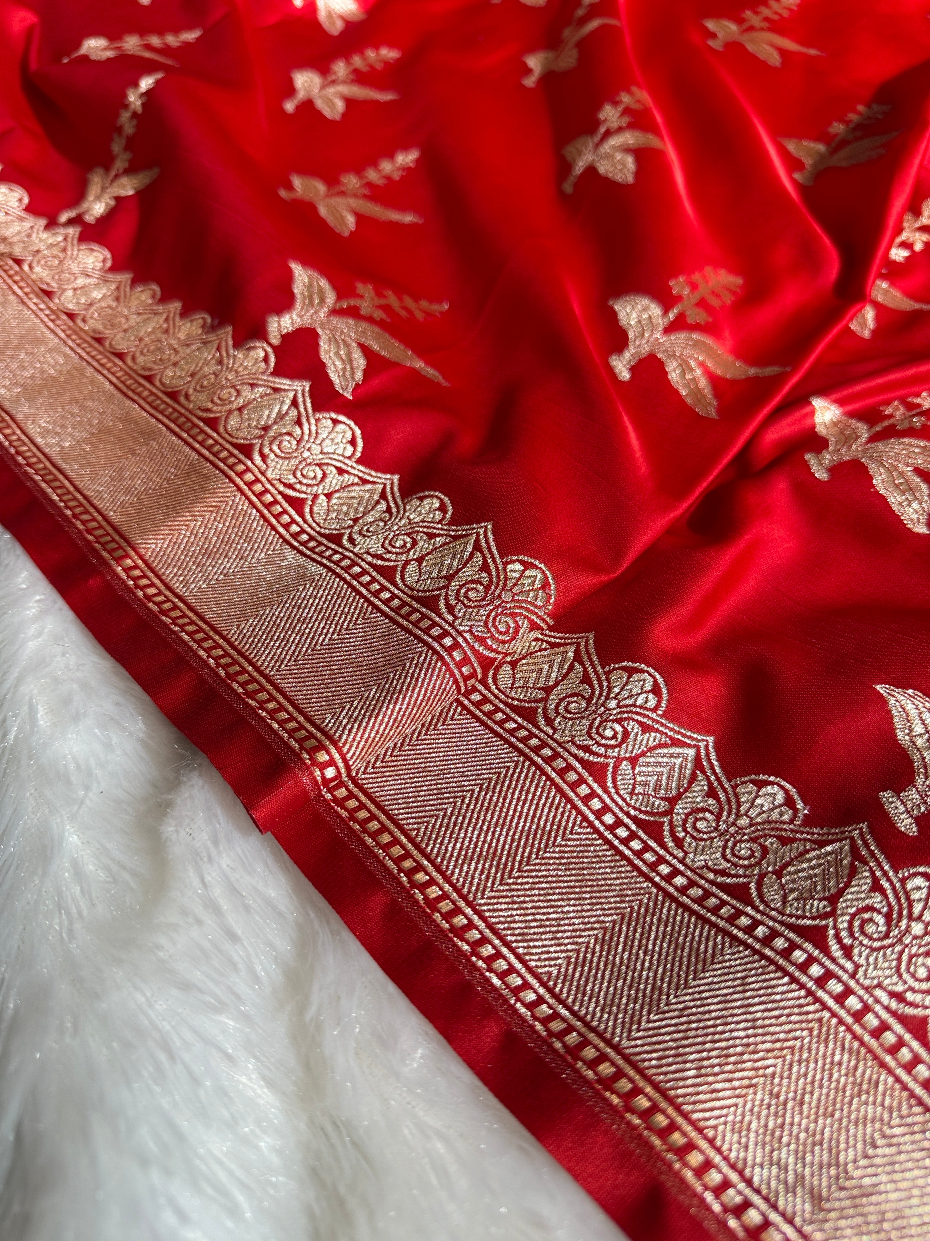 BANARASI MASHRU KATAN SILK SAREE HN526
