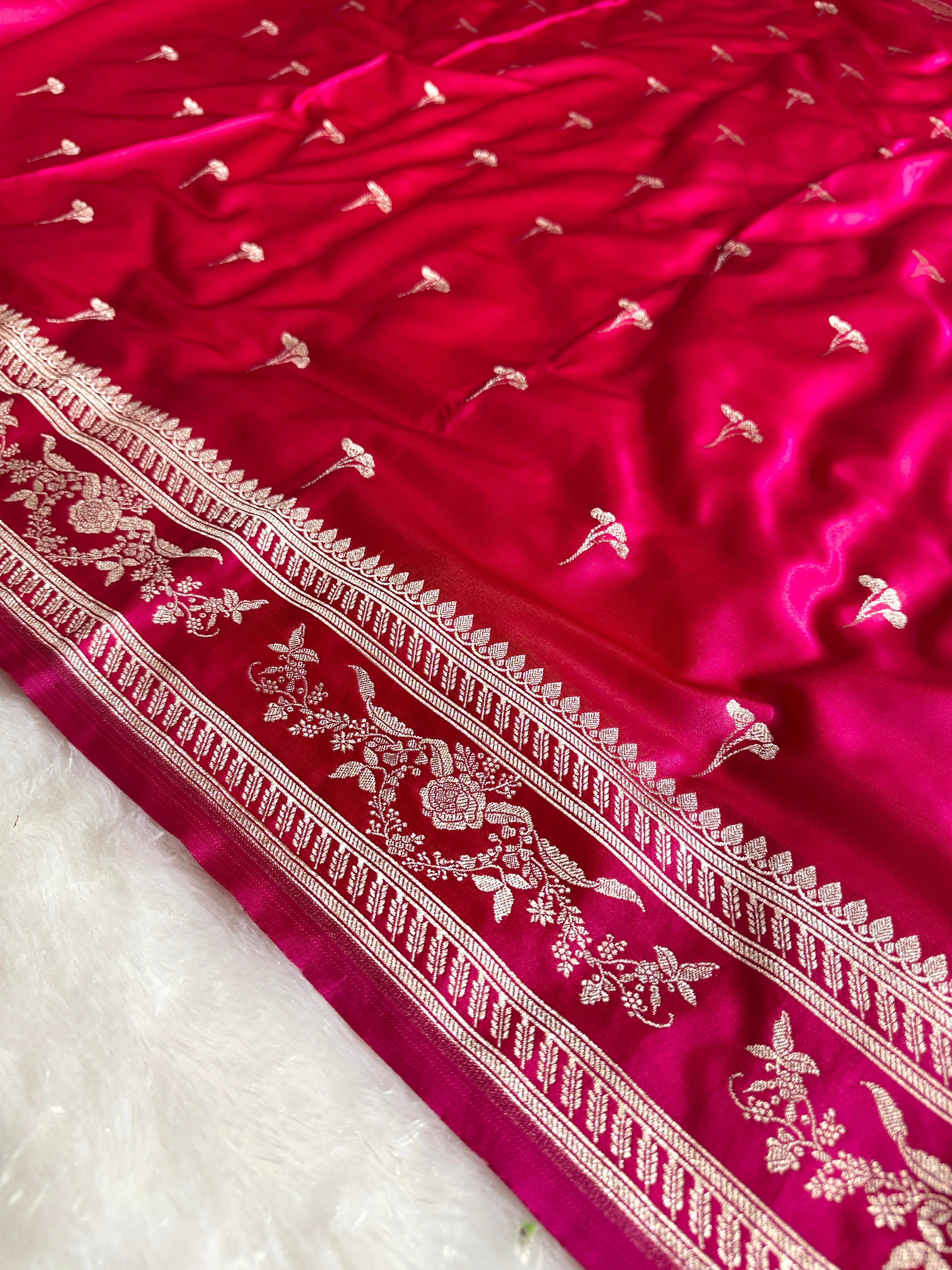 BANARASI MASHRU KATAN SILK SAREE HN529