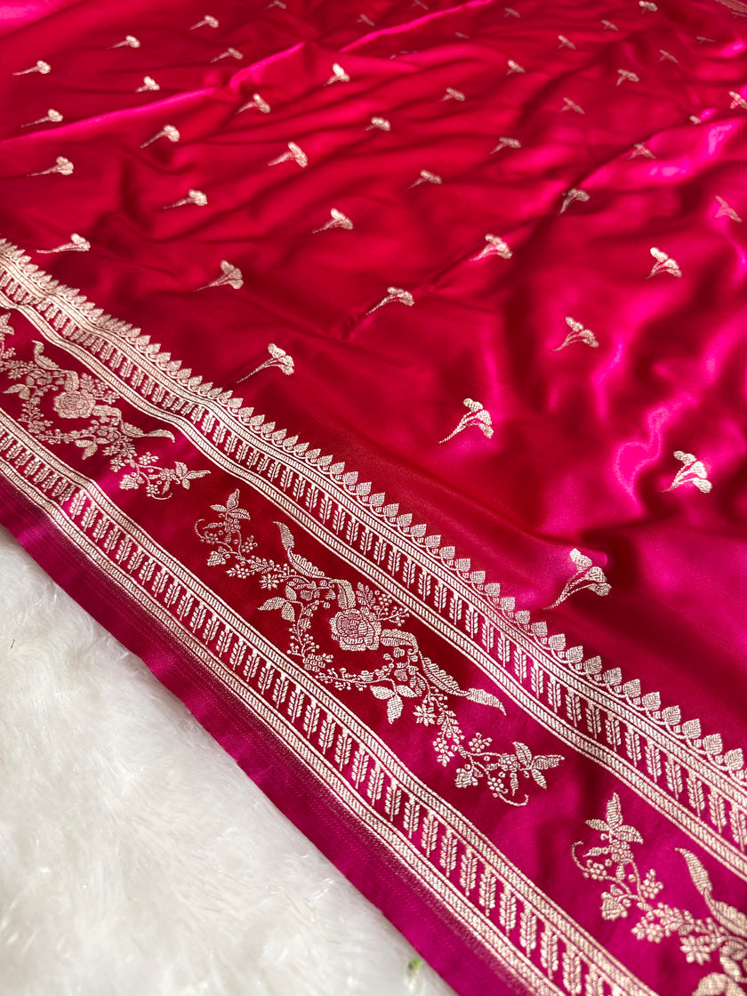BANARASI MASHRU KATAN SILK SAREE HN529