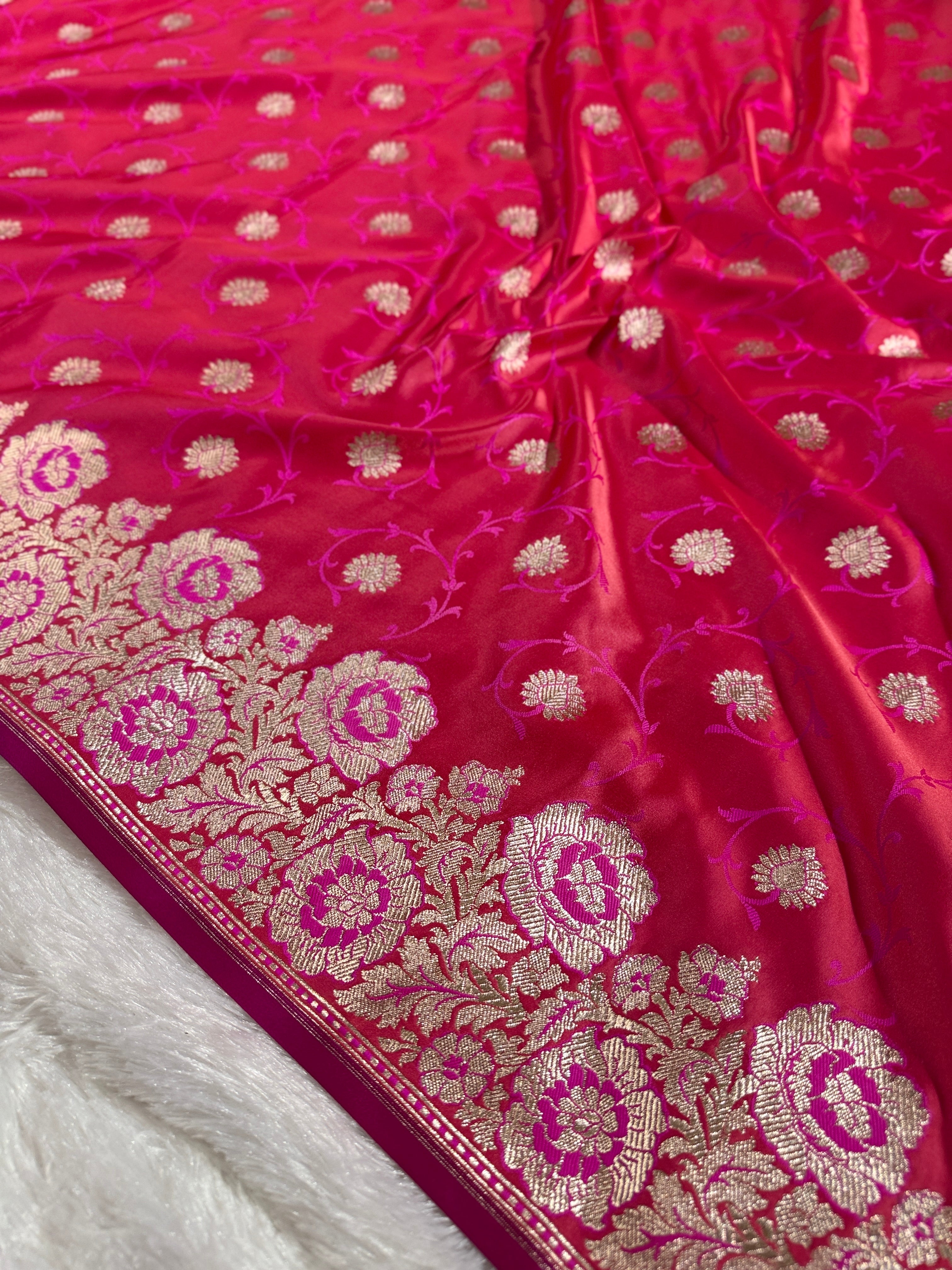 BANARASI MASHRU KATAN SILK SAREE HN533