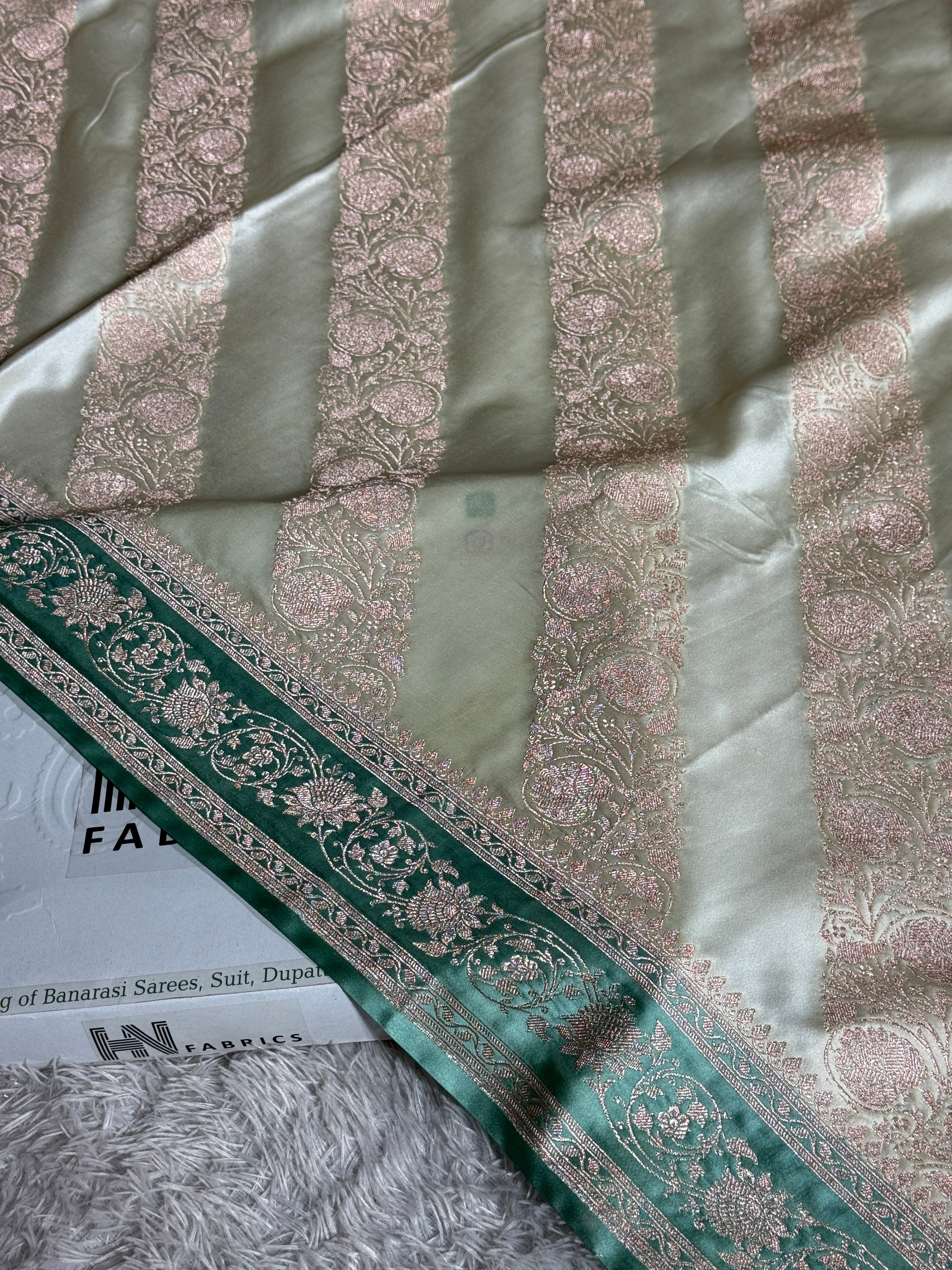 BANARASI MASHRU KATAN SILK SAREE MK018