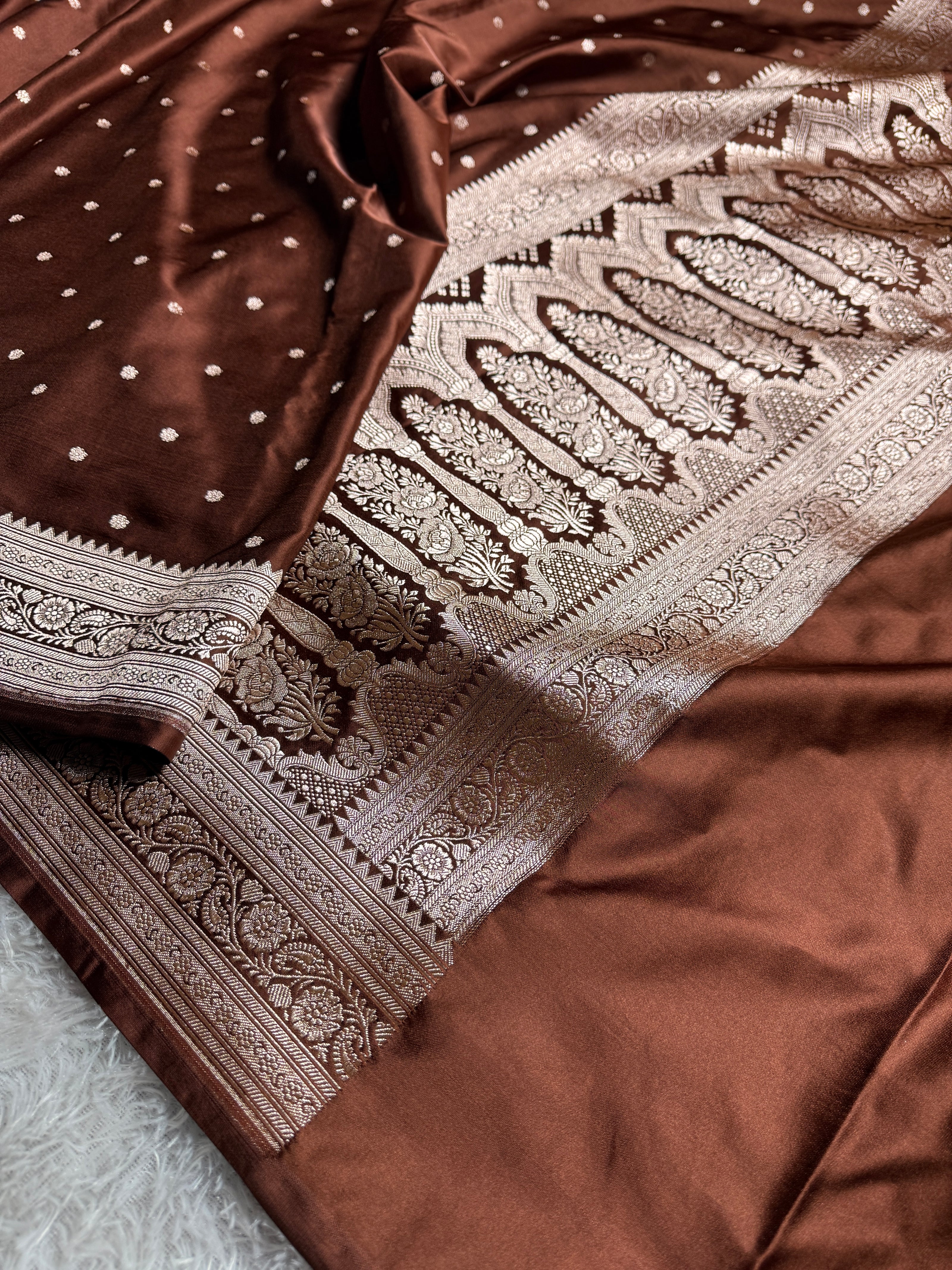 BANARASI MASHRU KATAN SILK SAREE HN542