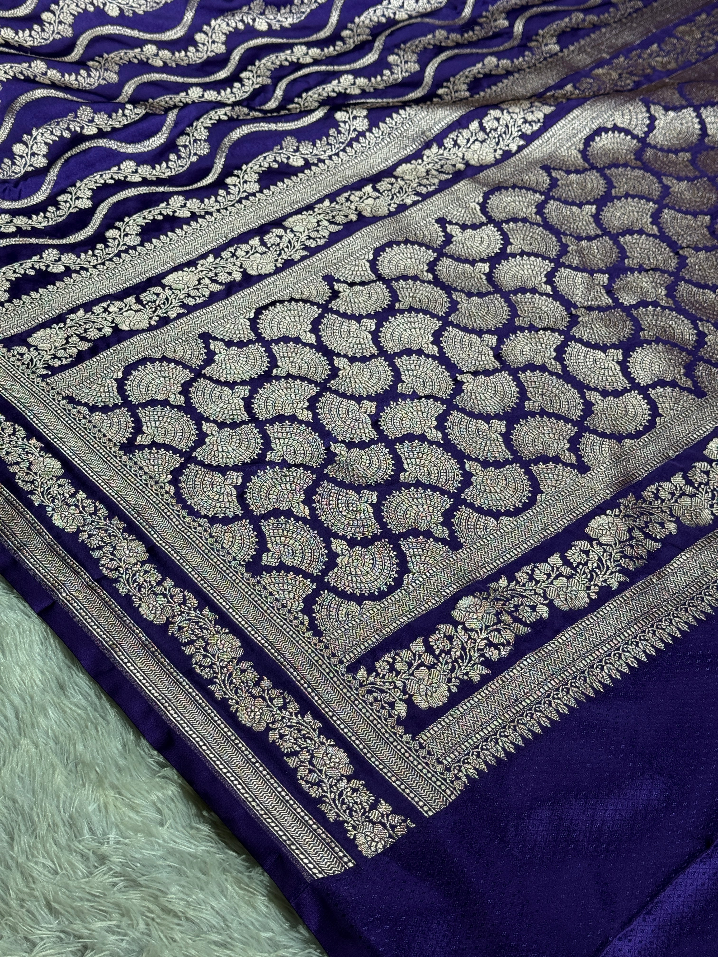 BANARASI MASHRU KATAN SILK SAREE HN840