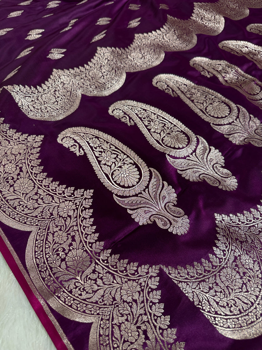 BANARASI MASHRU KATAN SILK SAREE HN530