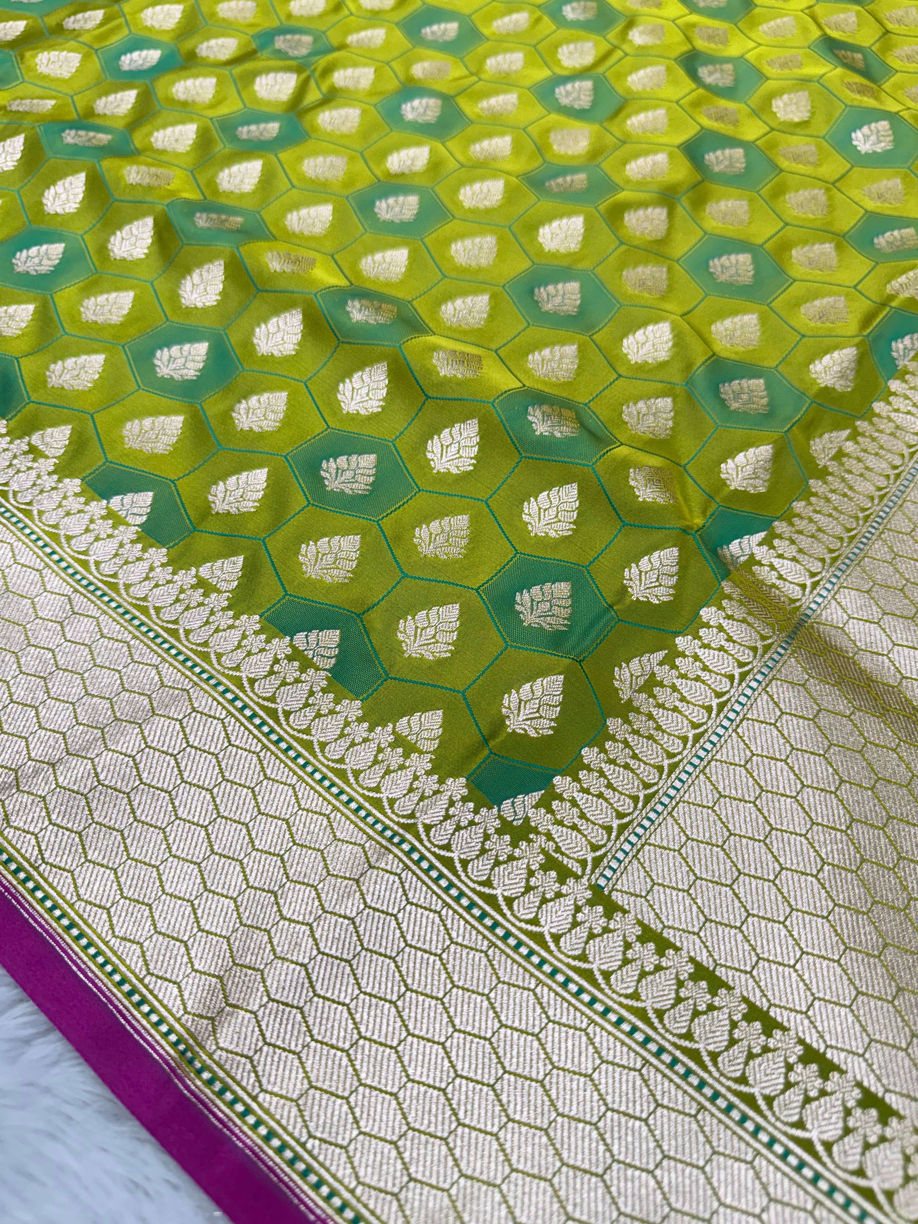 Banarasi mashru katan silk saree tanchui design hn112