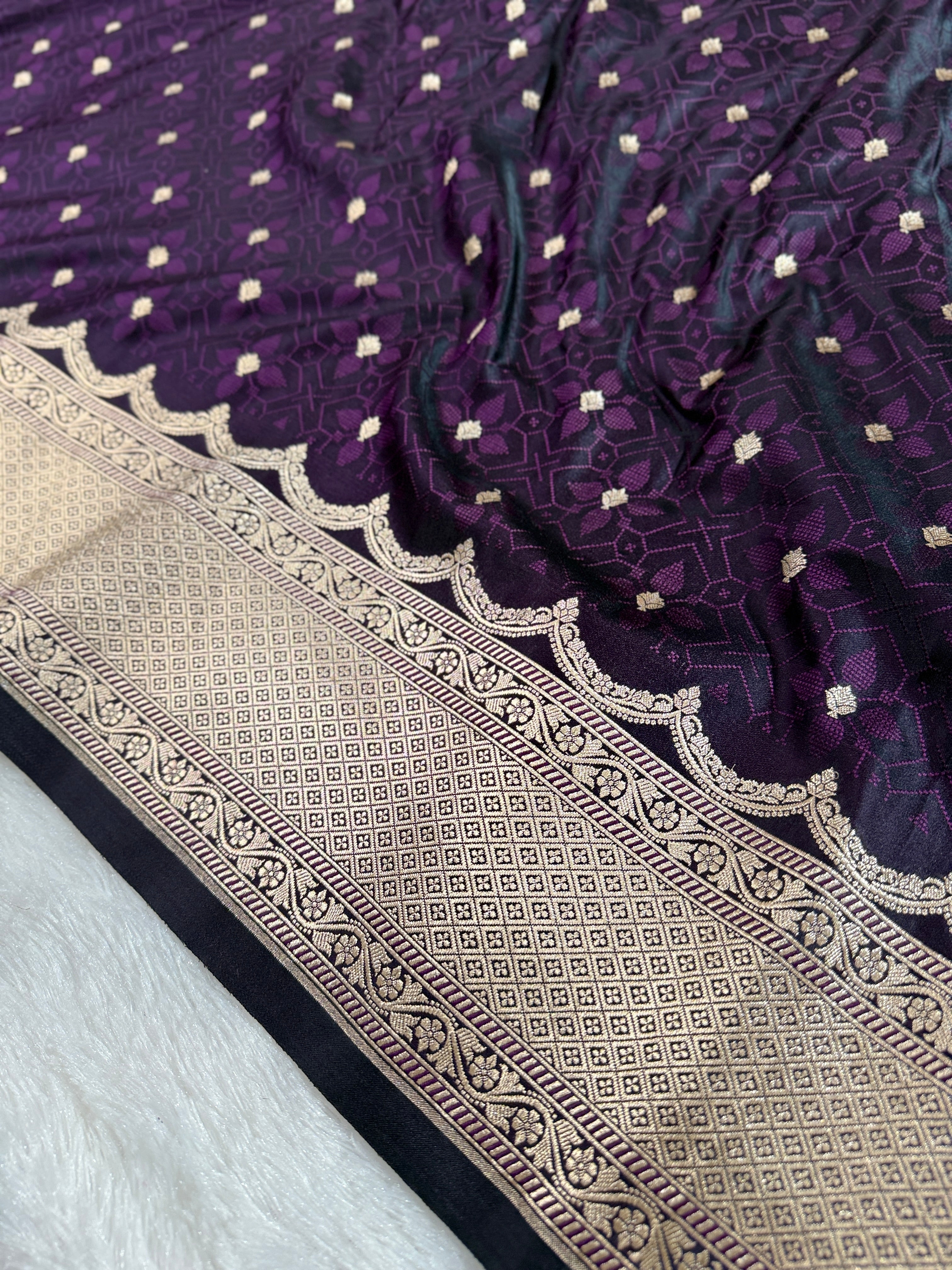 BANARASI MASHRU KATAN SILK SAREE HN535