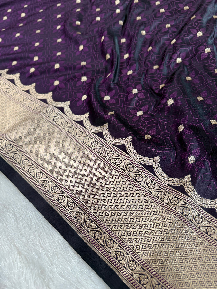 BANARASI MASHRU KATAN SILK SAREE HN535