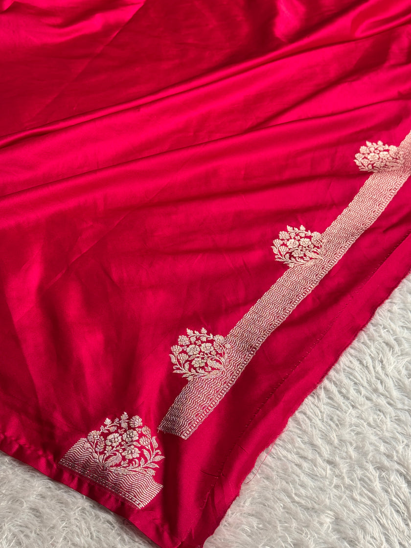 BANARASI MASHRU KATAN SILK SAREE MK059
