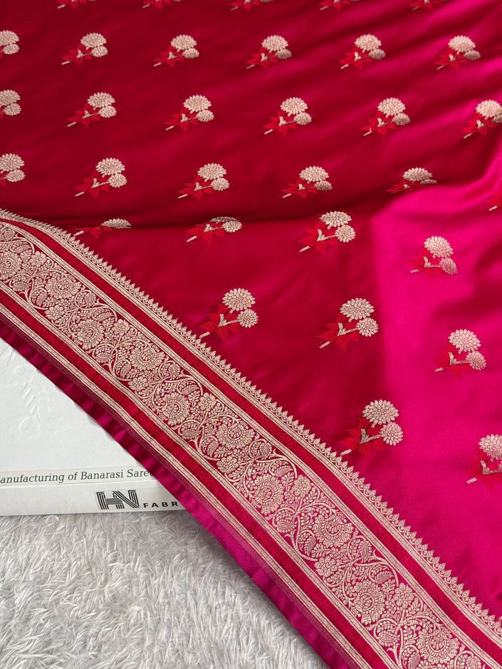 BANARASI MASHRU KATAN SILK SAREE MK055