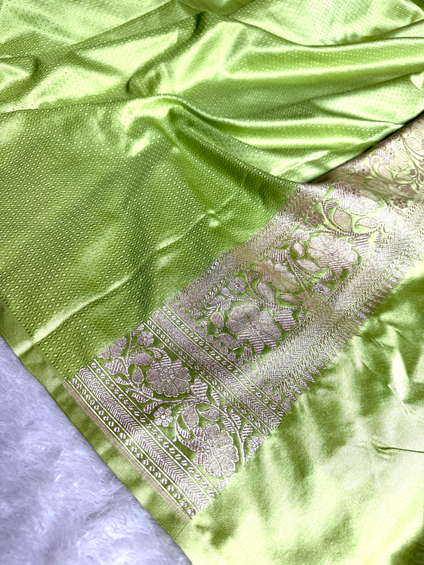 BANARASI MASHRU KATAN SILK SAREE HN546